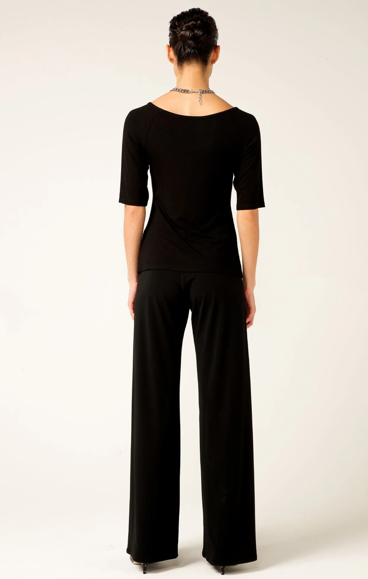 3/4 SLEEVE TOP IN BLACK - Image 6
