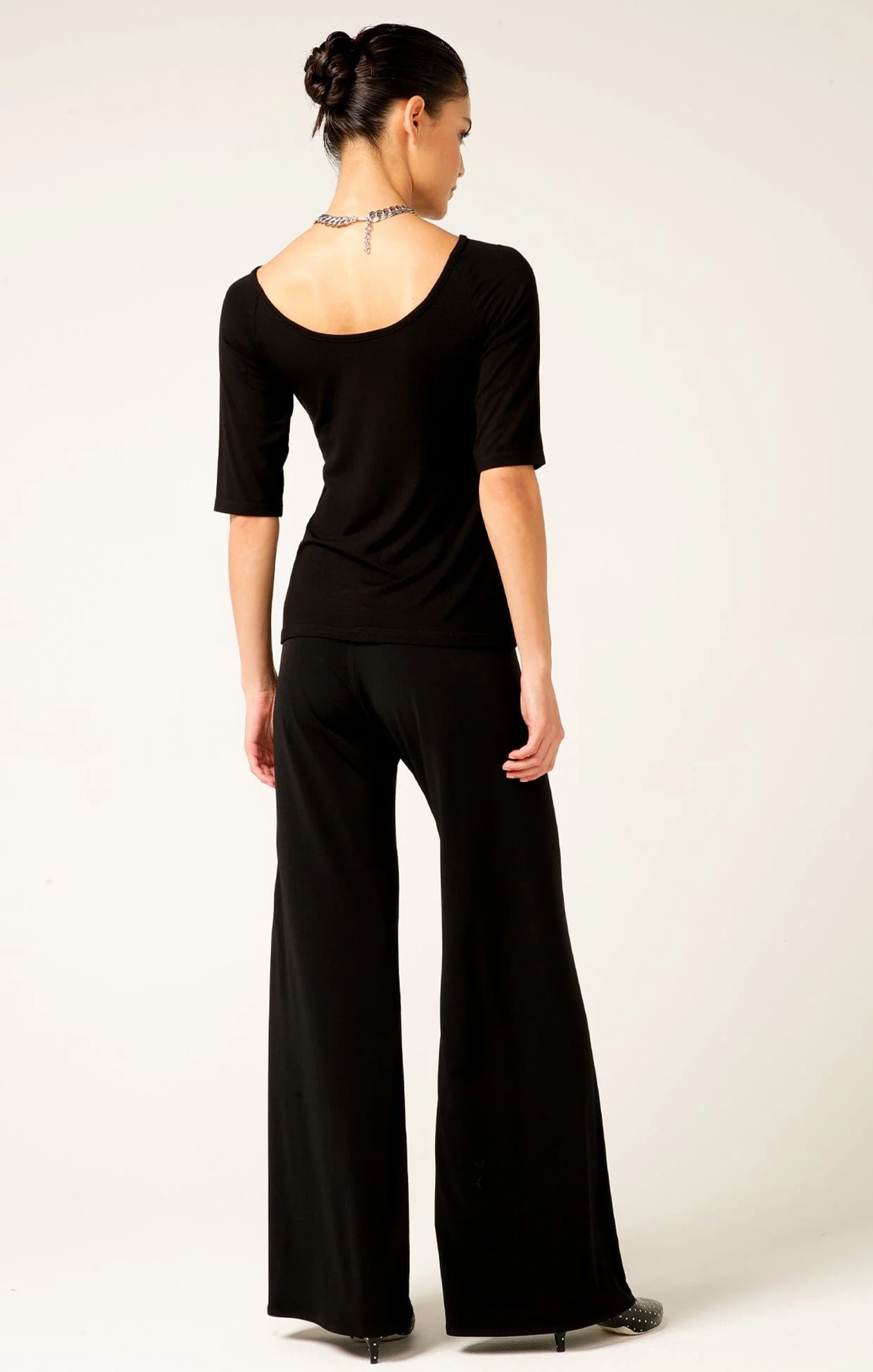 3/4 SLEEVE TOP IN BLACK - Image 7