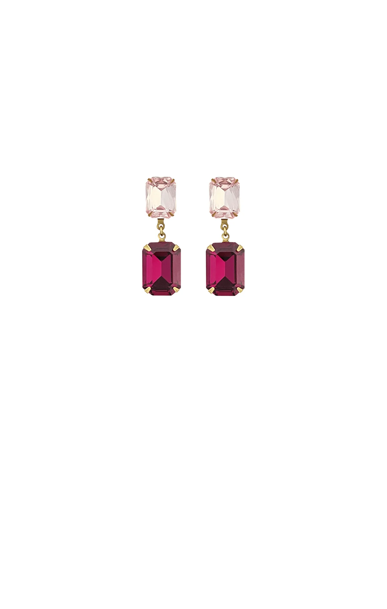 ARABELLA DROP EARRINGS IN PINK FUCHSIA