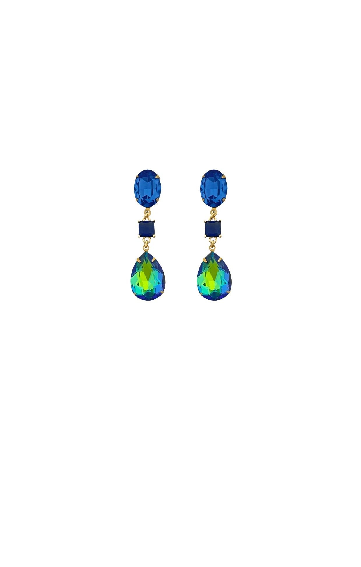 AYLA DROP EARRINGS IN BRILLIANT BLUE