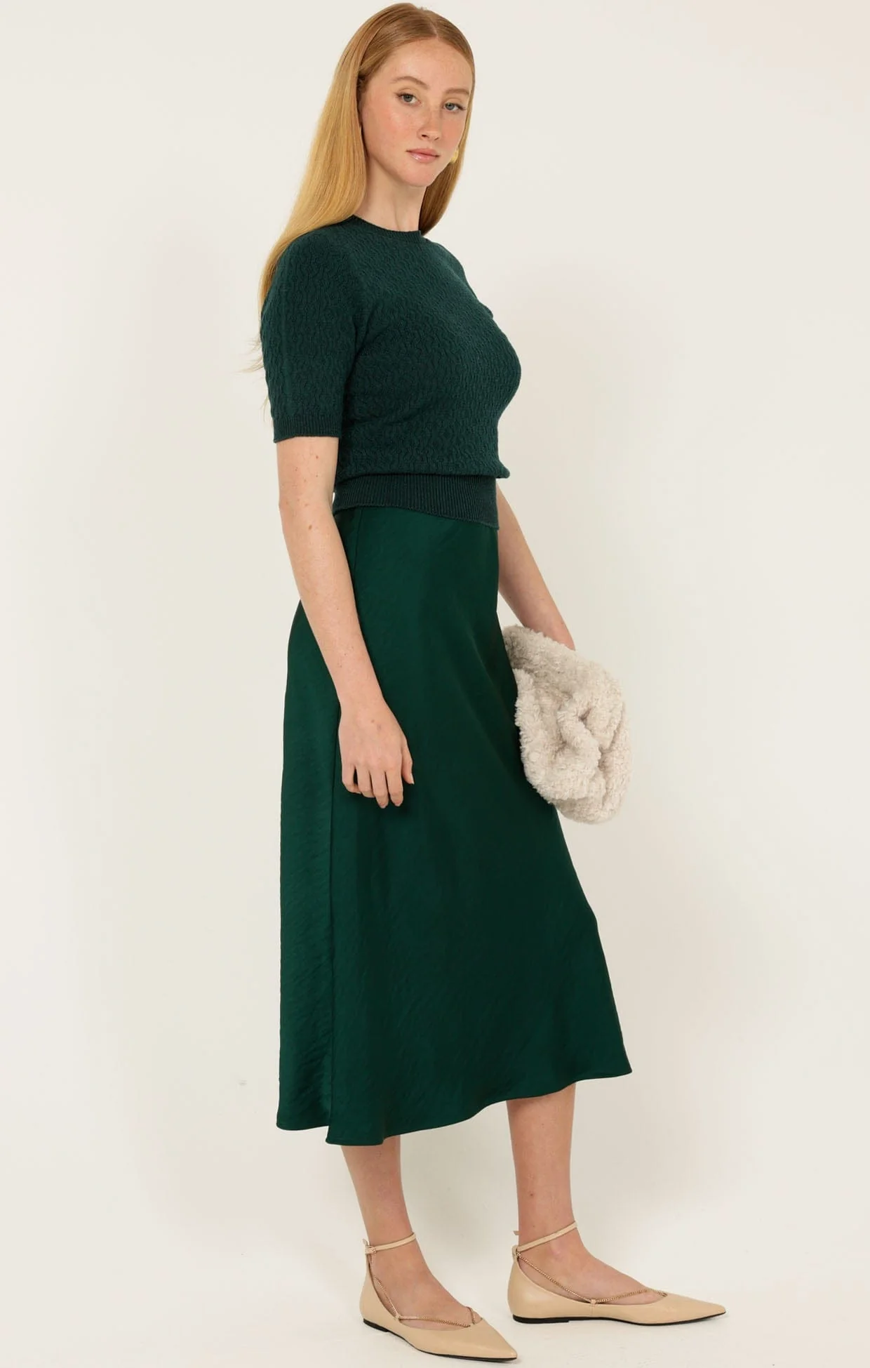 LUXE BIAS MIDI SKIRT - Image 5