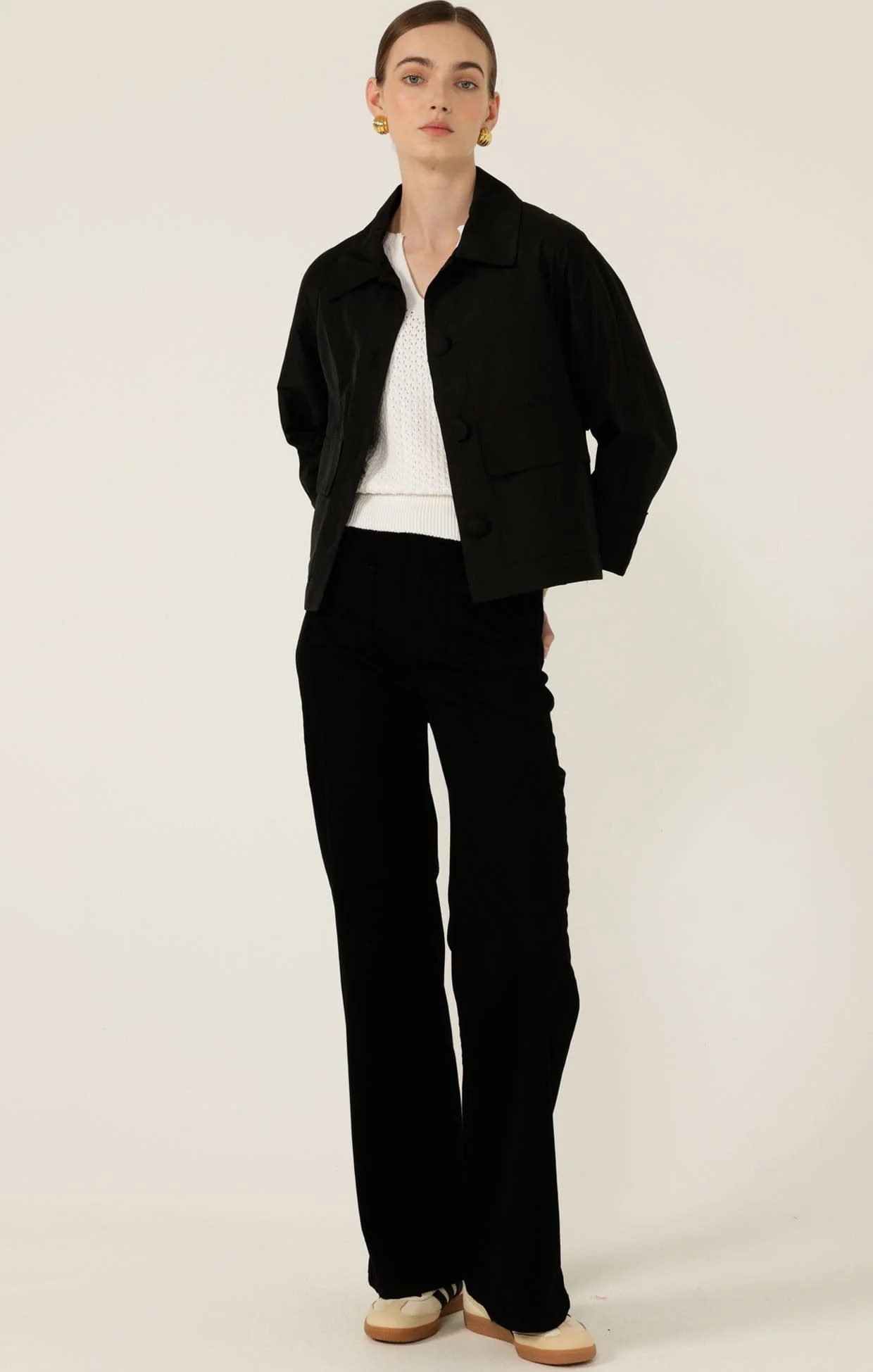 BUTTON UP CROPPED JACKET - Image 4