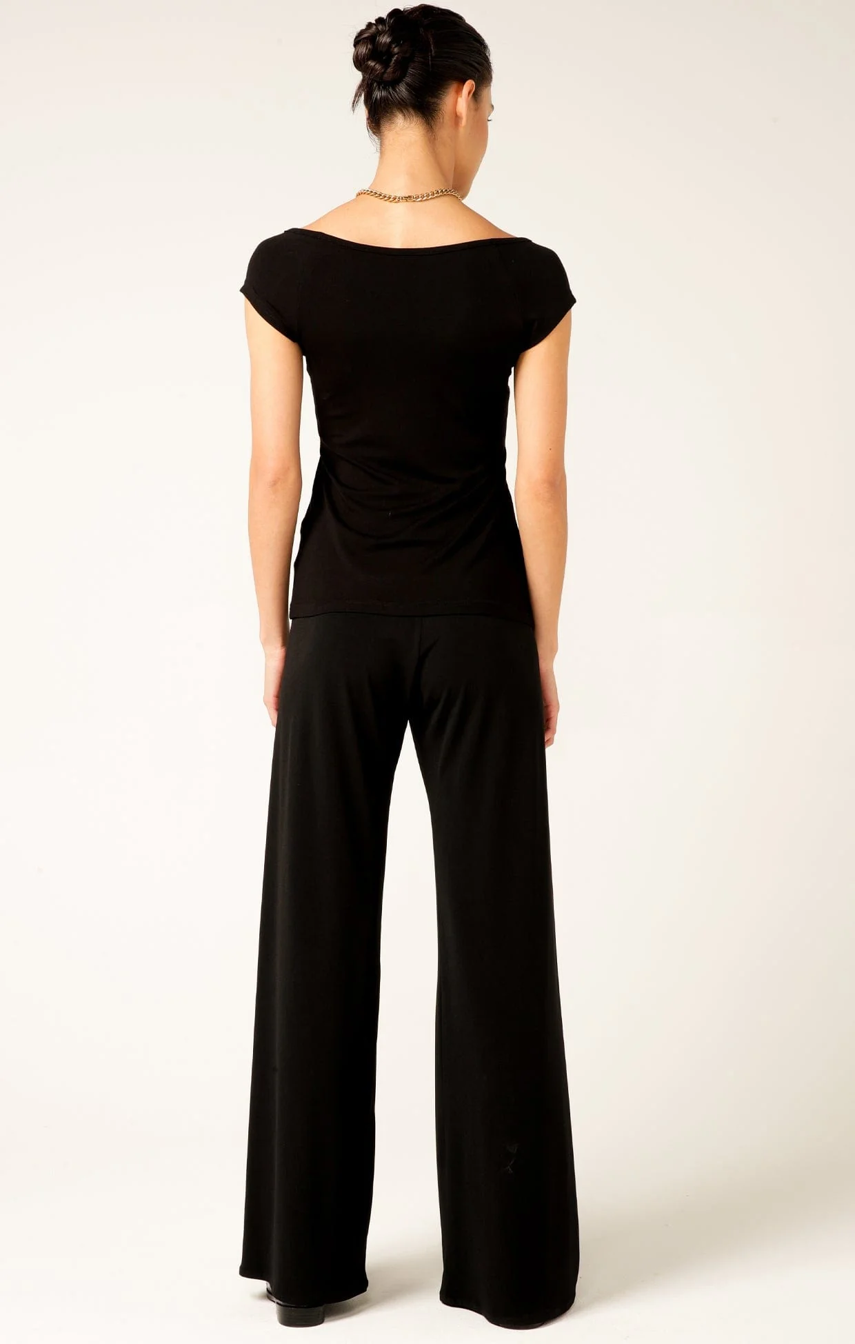 CAP SLEEVE TOP IN BLACK - Image 7