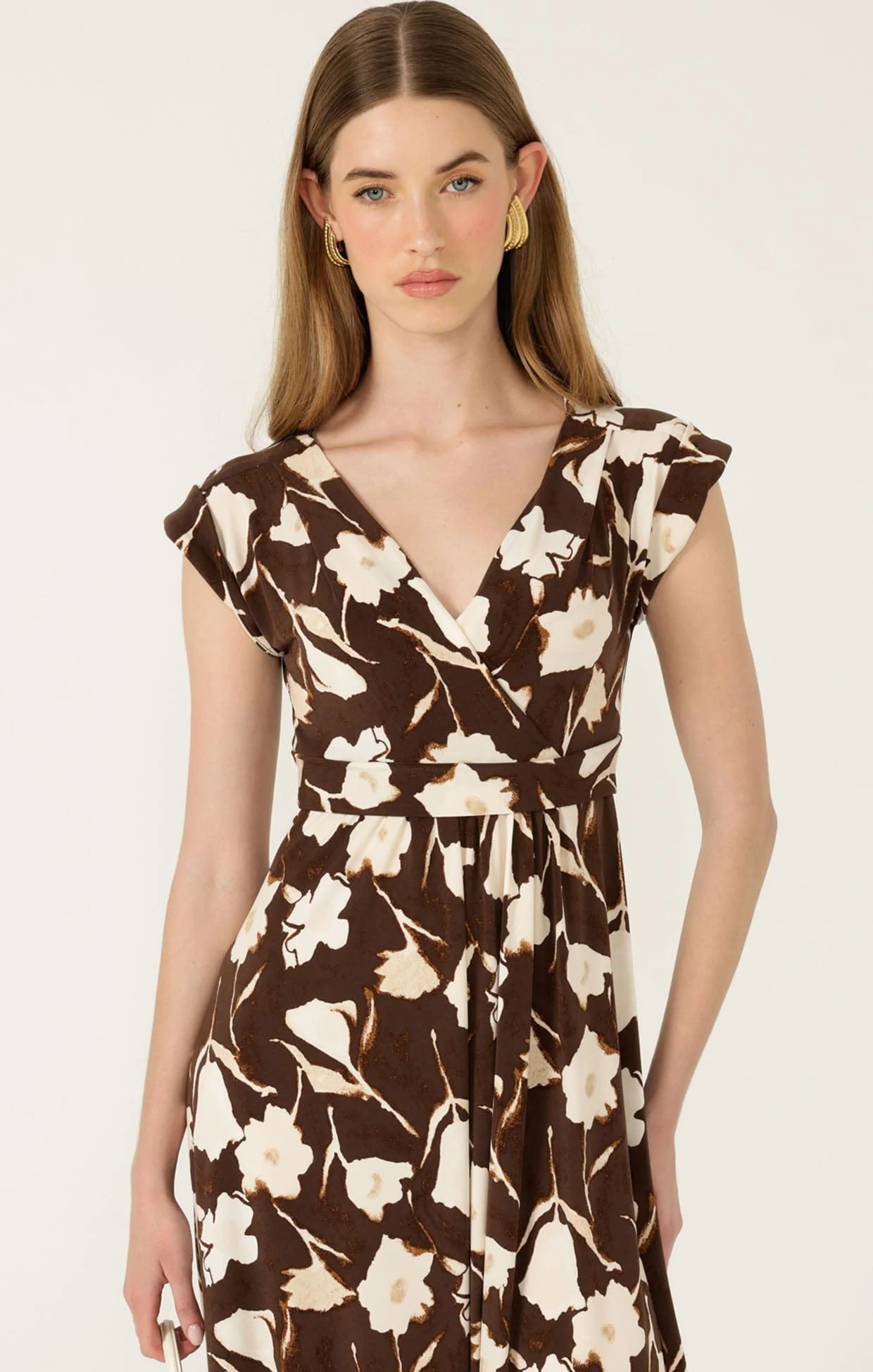 CAPPUCCINO MIDI DRESS - Image 4