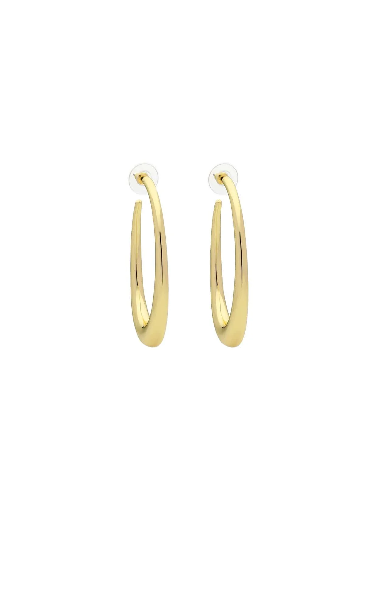 CREW HOOP EARRINGS IN GOLD