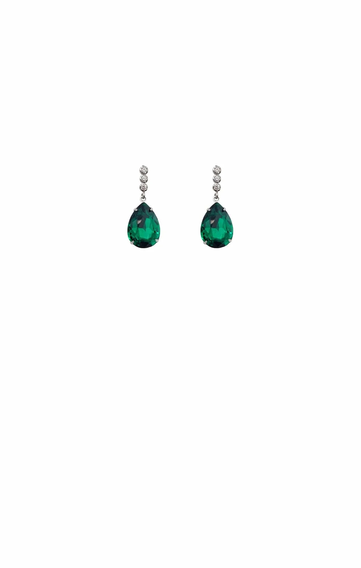ESTELLE DROP EARRINGS IN EMERALD