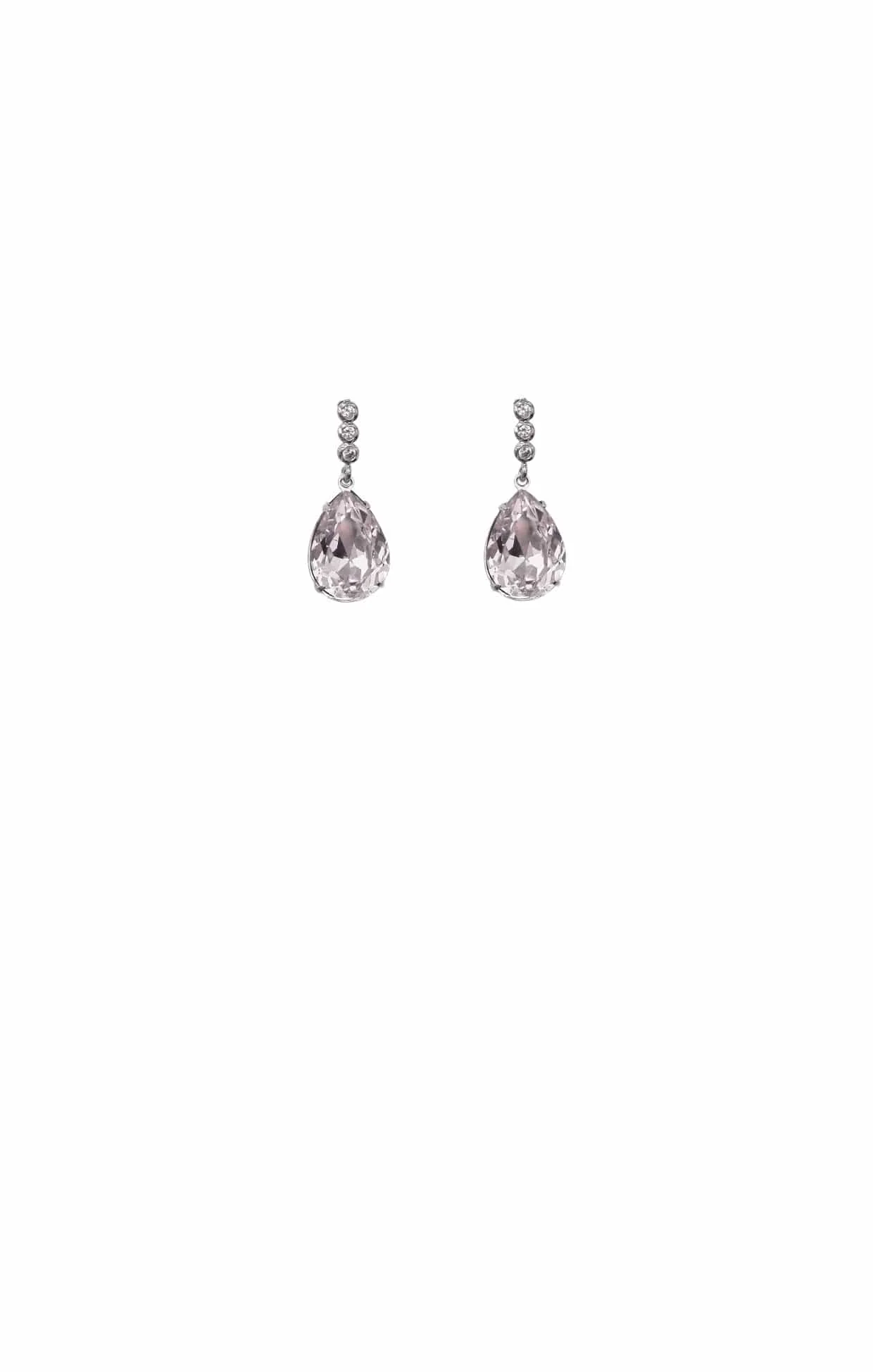 ESTELLE DROP EARRINGS IN PALE PINK