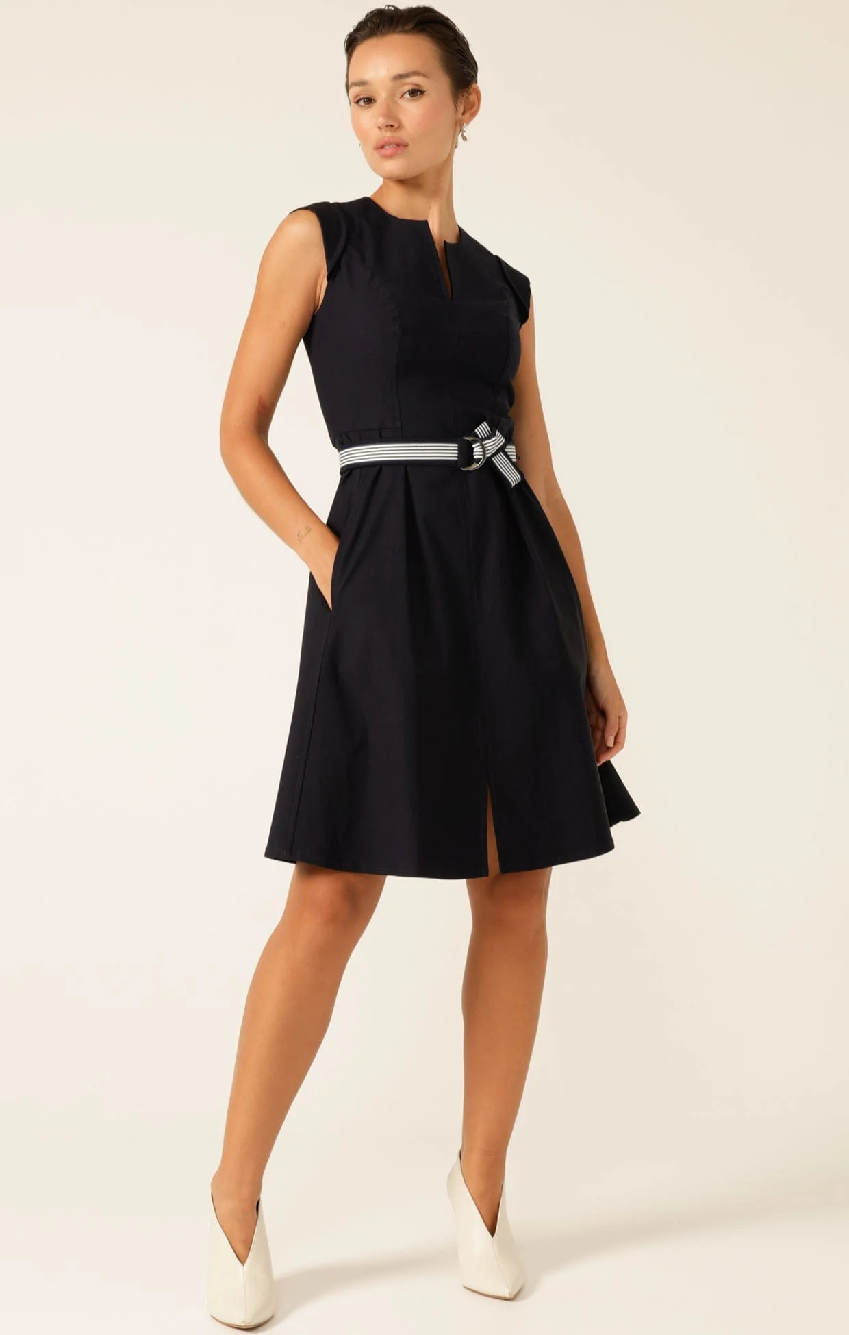 FIT AND FLARE DRESS - Image 4