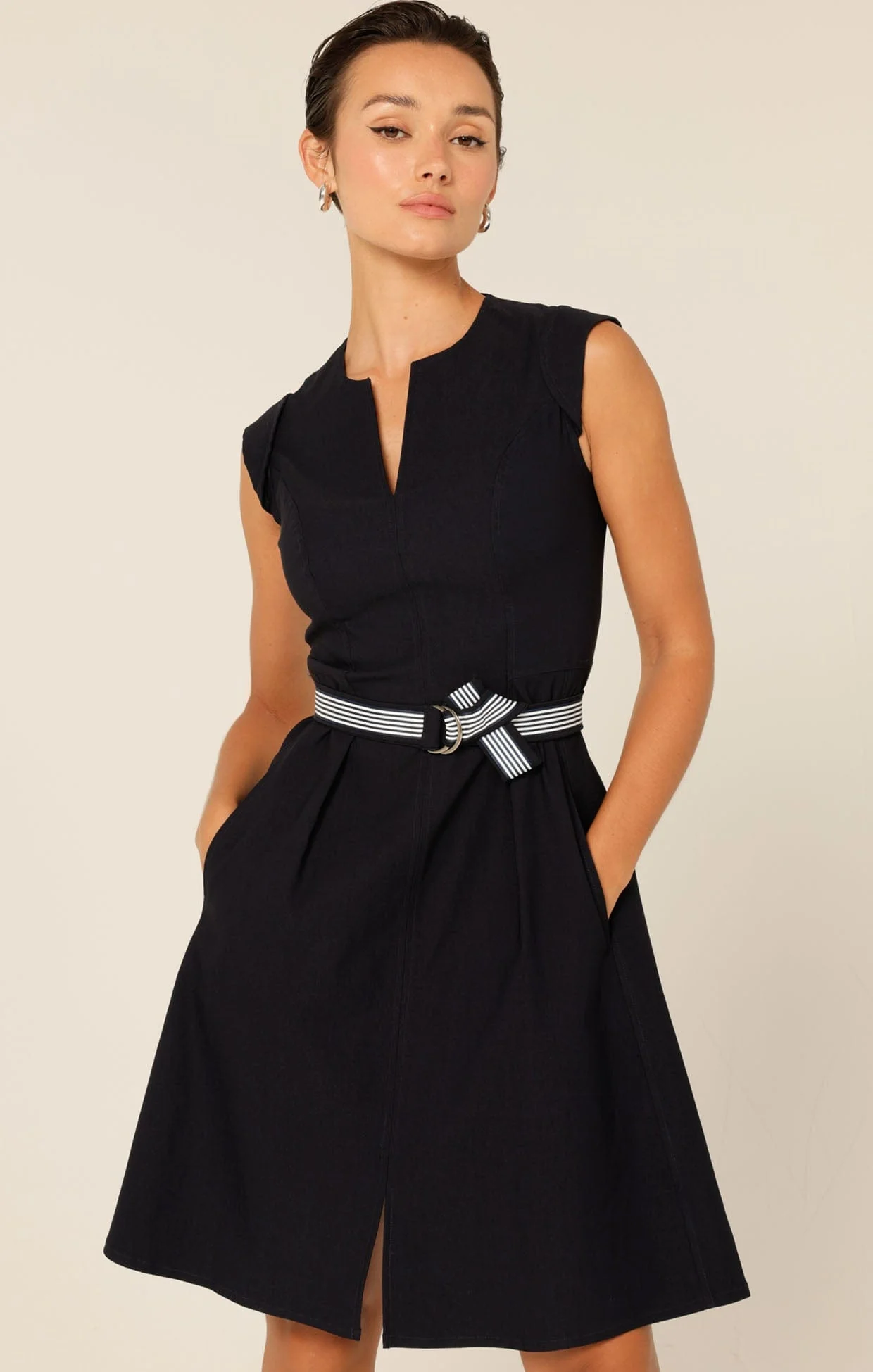 FIT AND FLARE DRESS - Image 5