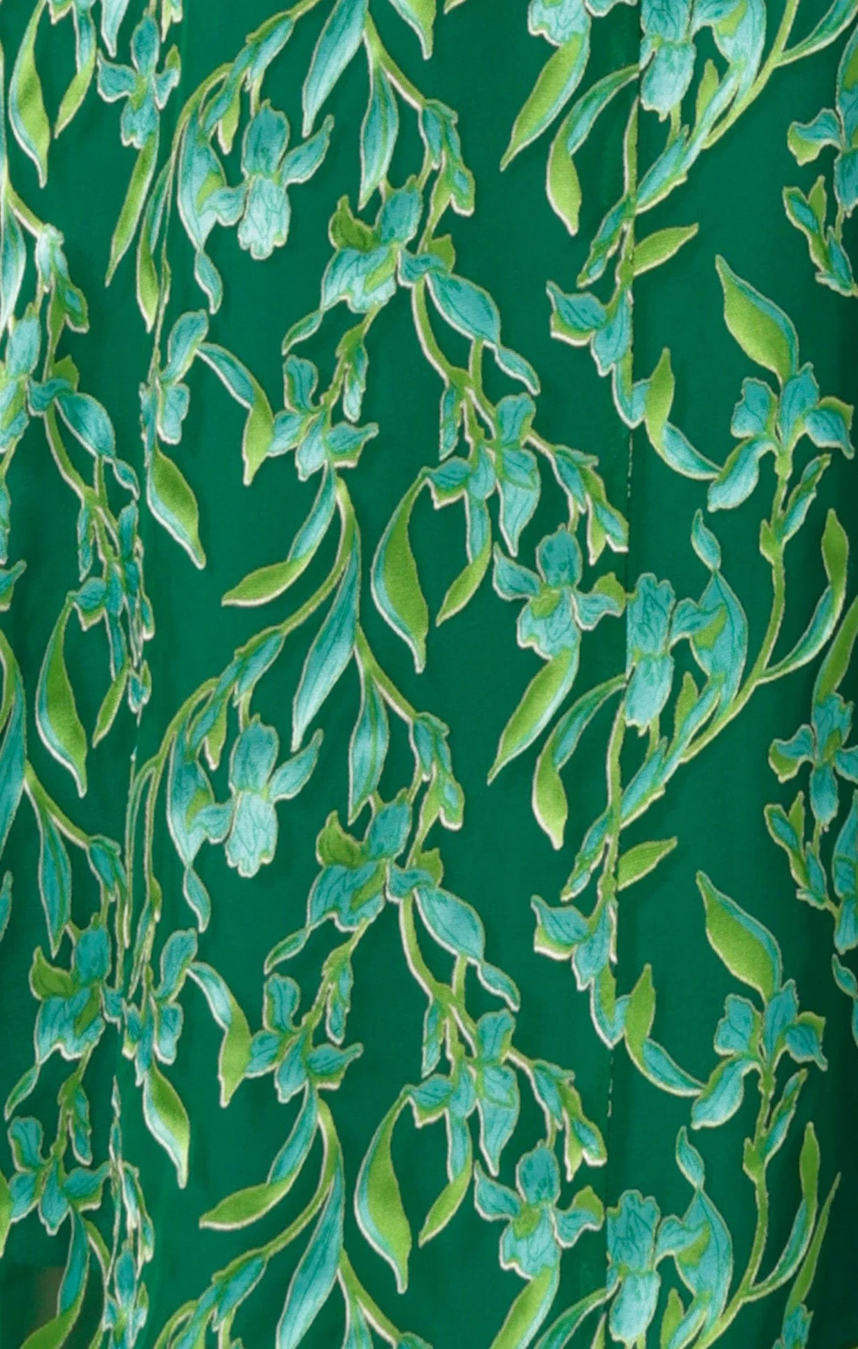 FLEUR DE LYS MIDI DRESS IN GREEN BOTANICAL - Image 9