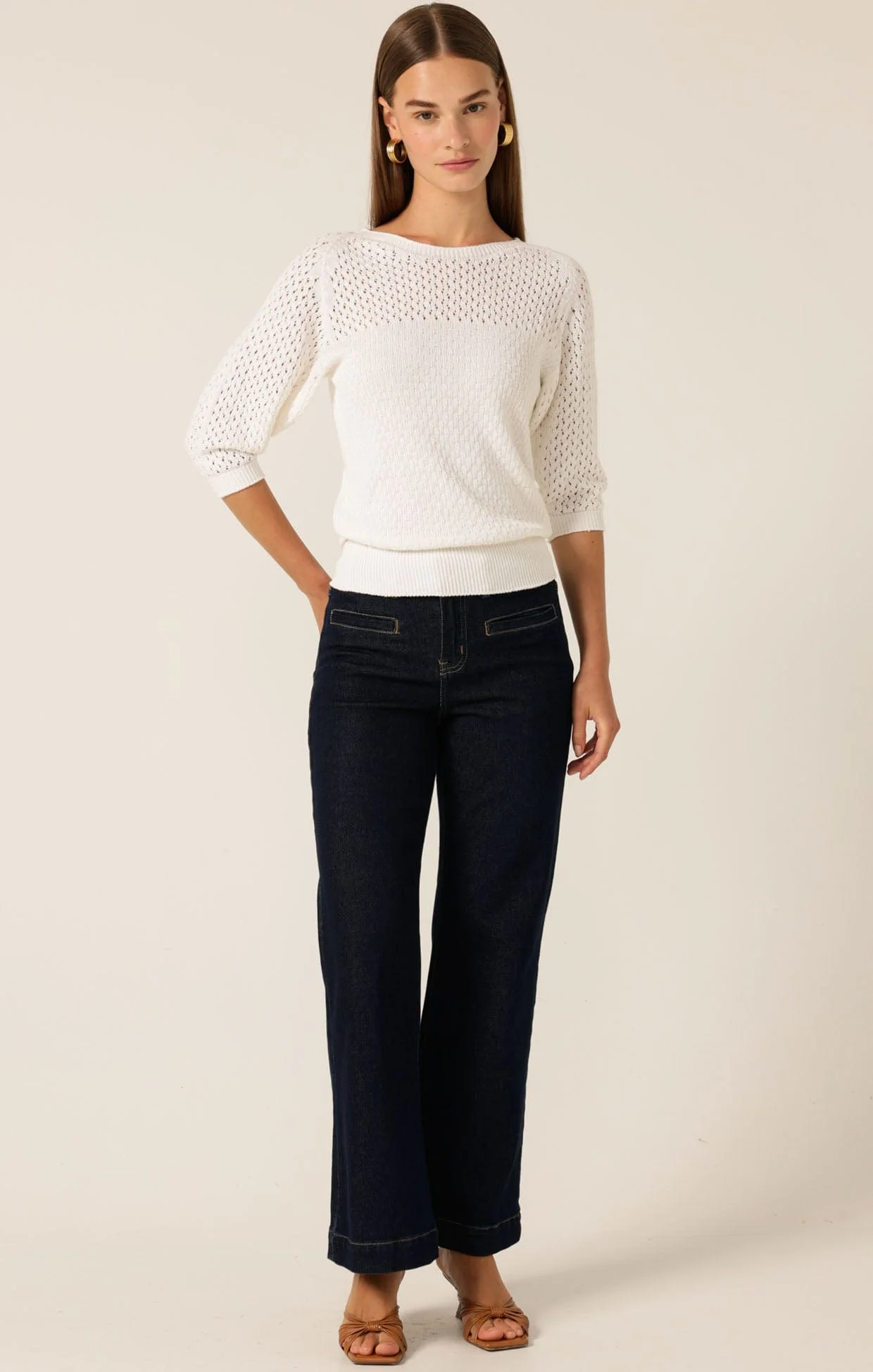 FREYA WIDE LEG JEAN IN INDIGO - Image 7