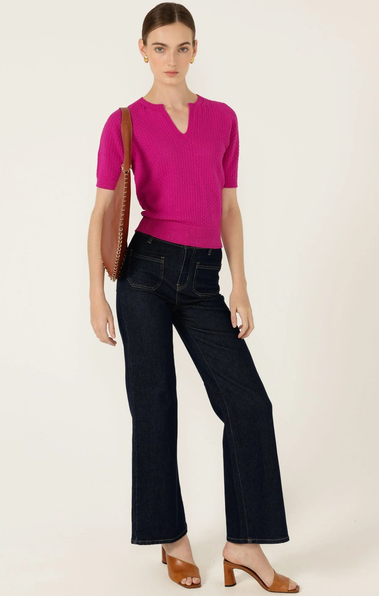 HARPER WIDE LEG JEAN IN INDIGO - Image 4