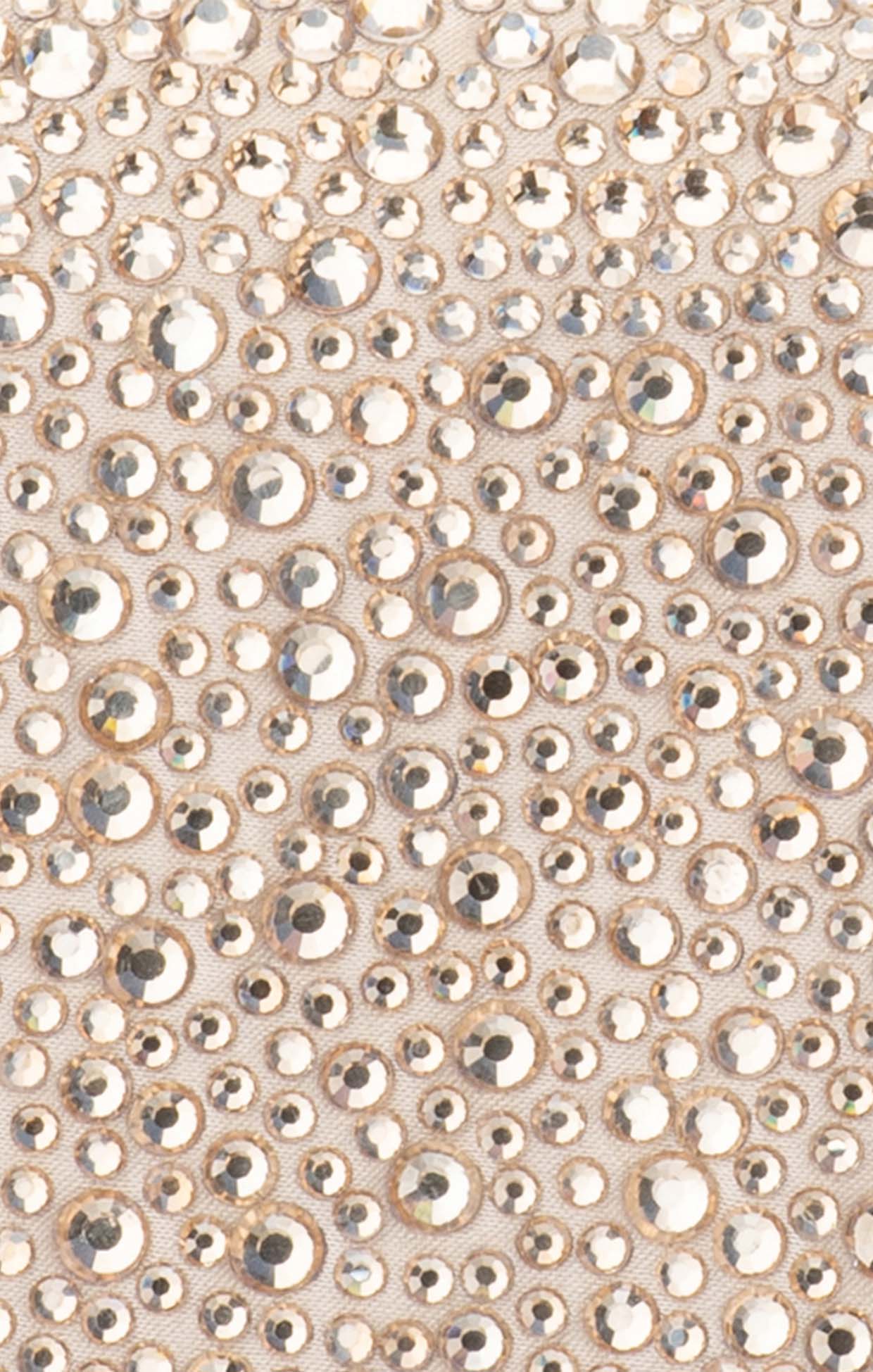 HATTIE CRYSTAL SHOULDRE BAG IN CHAMPAGNE - Image 3