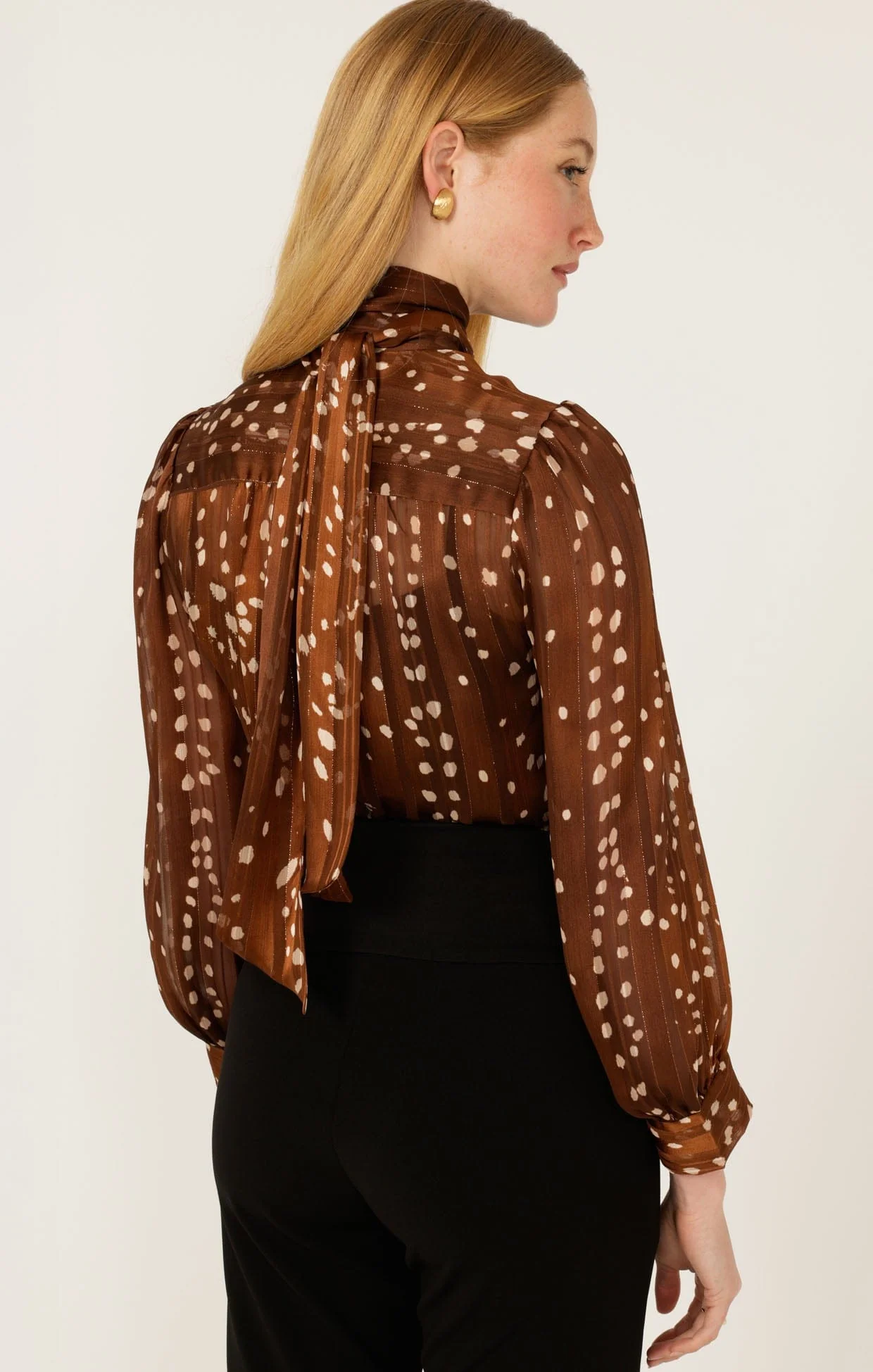 HAZEL TIE FRONT BLOUSE - Image 6