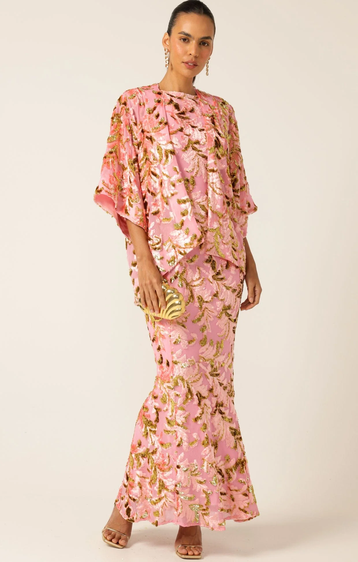 HEAVENLY HEIGHTS MAXI DRESS PINK GOLD - Image 5