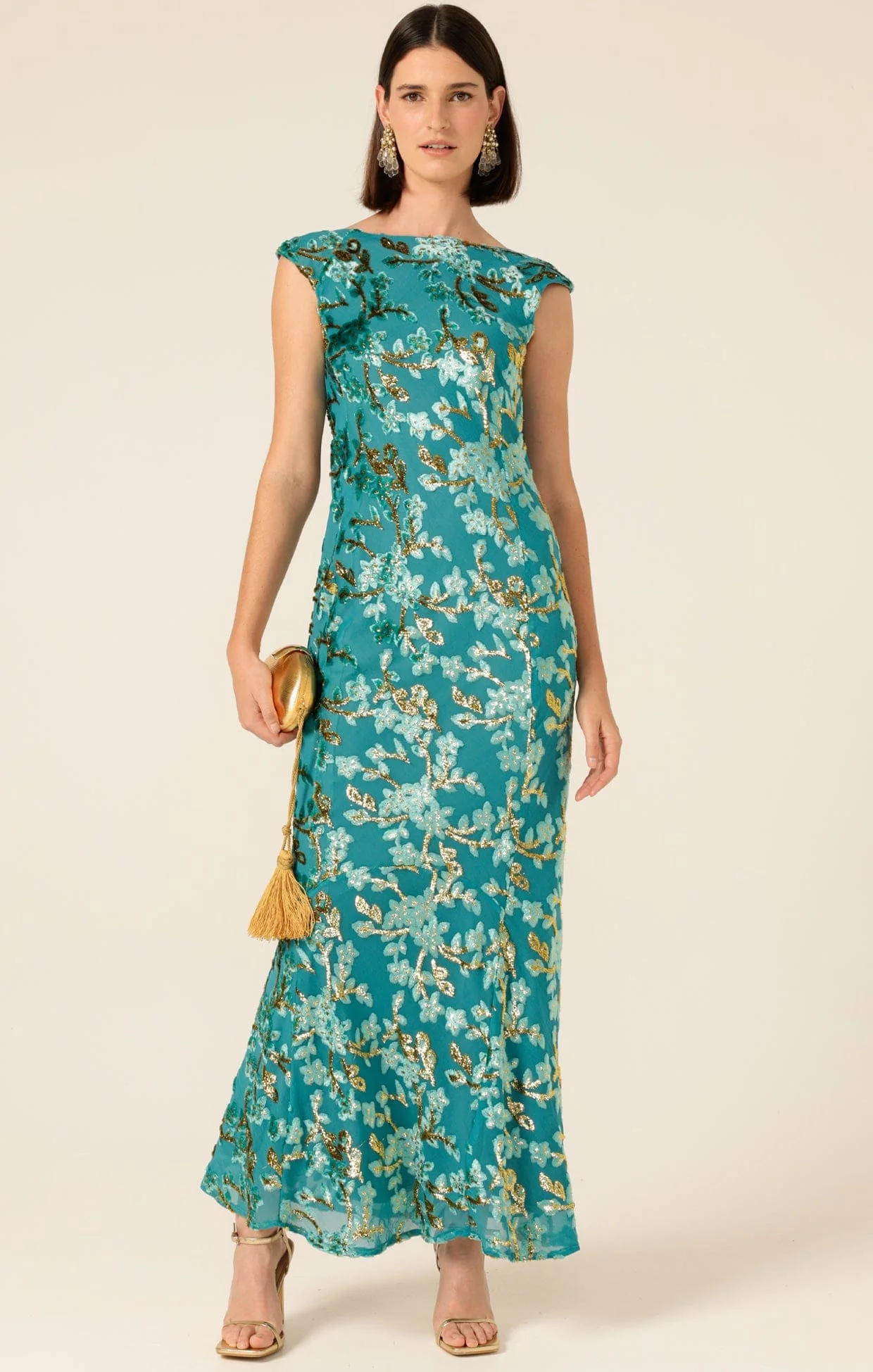 HEAVENLY HEIGHTS MAXI DRESS IN TURQUOISE - Image 5