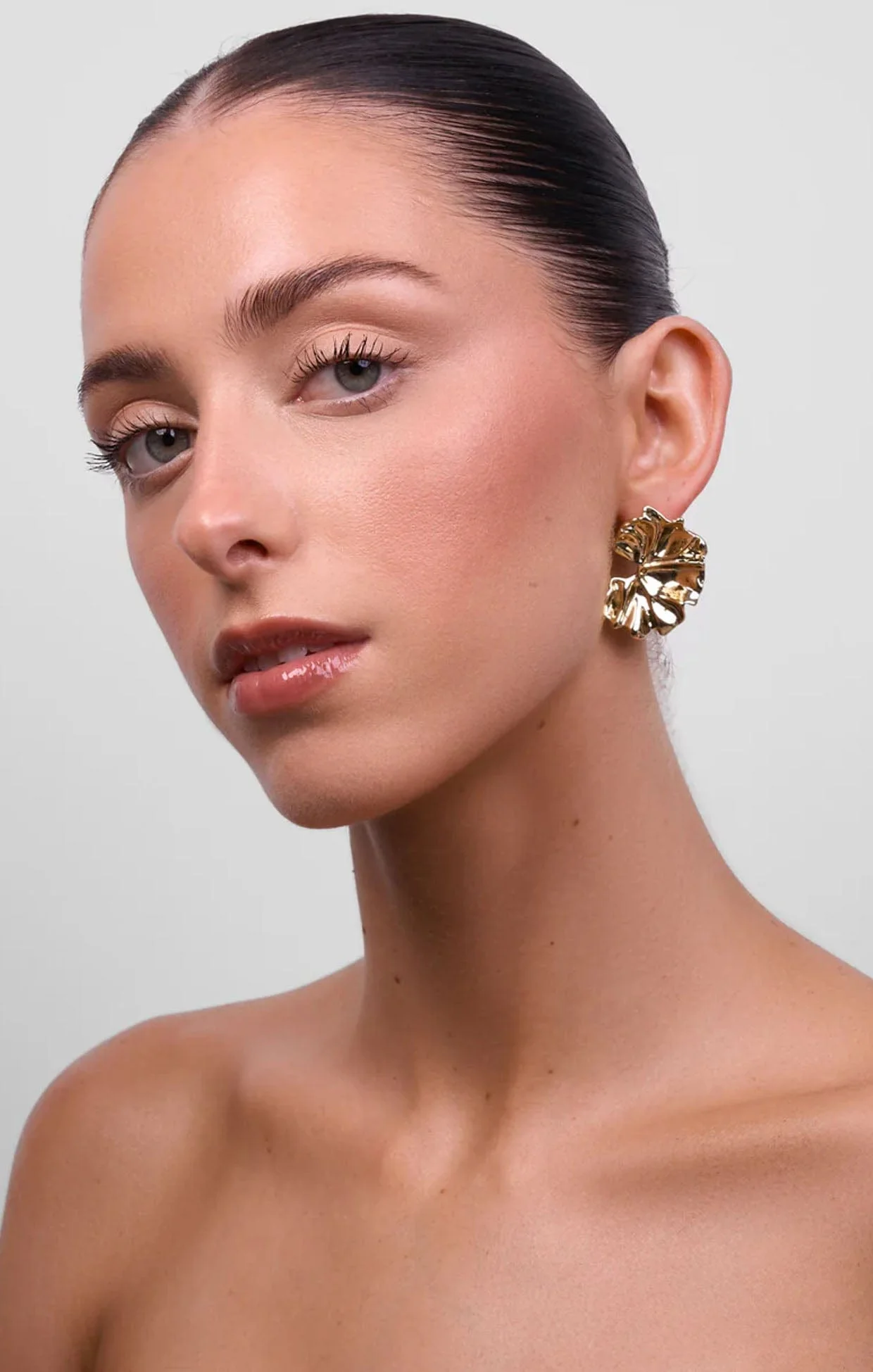 HENRIETTA EARRINGS IN GOLD - Image 2