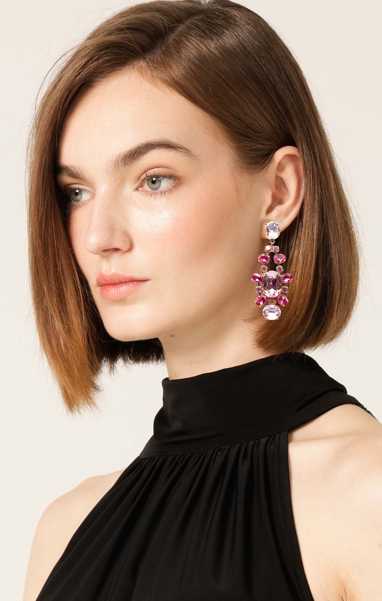 LISBON EARRINGS IN BLUSH - Image 2