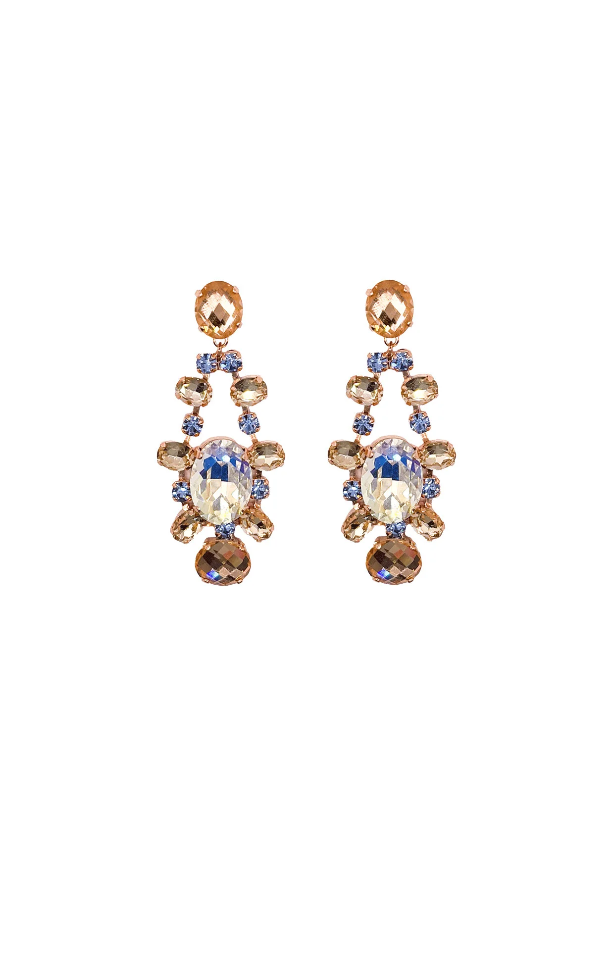 LISBON EARRINGS IN CHAMPAGNE LILAC
