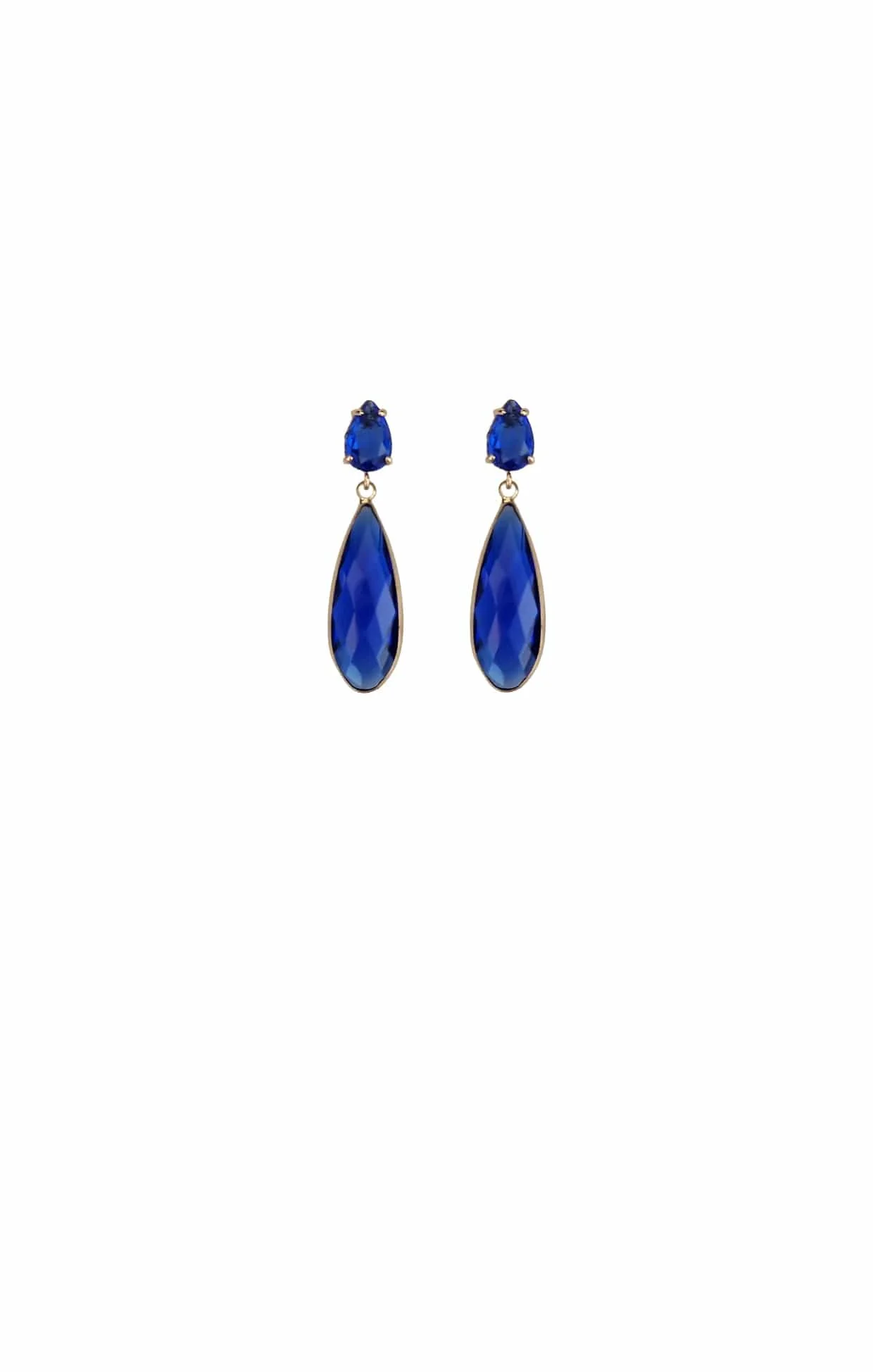 LOTTIE TEAR DROP EARRINGS IN SAPPHIRE