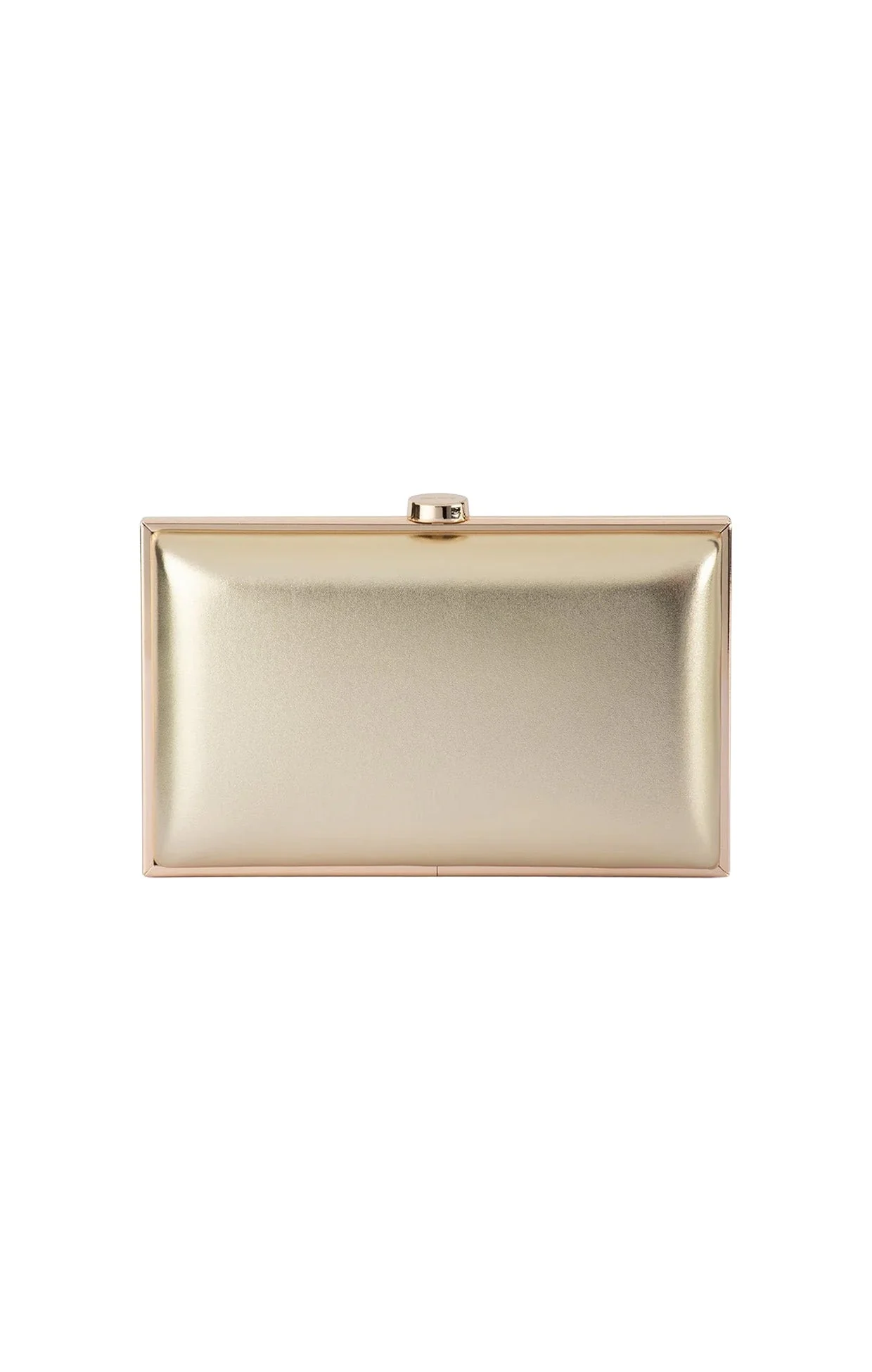 LUCY METALLIC CLUTCH BAG IN GOLD