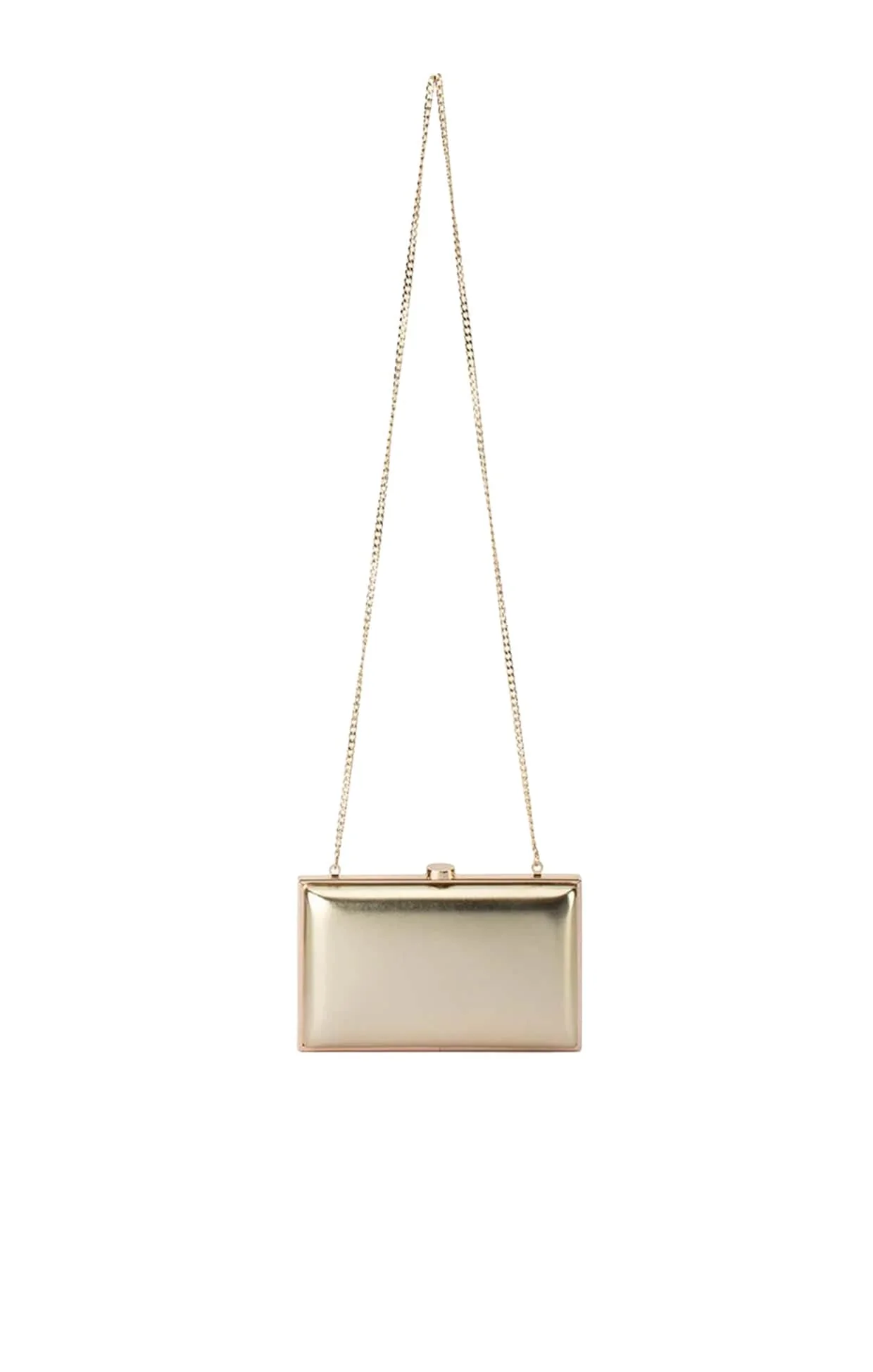 LUCY METALLIC CLUTCH BAG IN GOLD - Image 3
