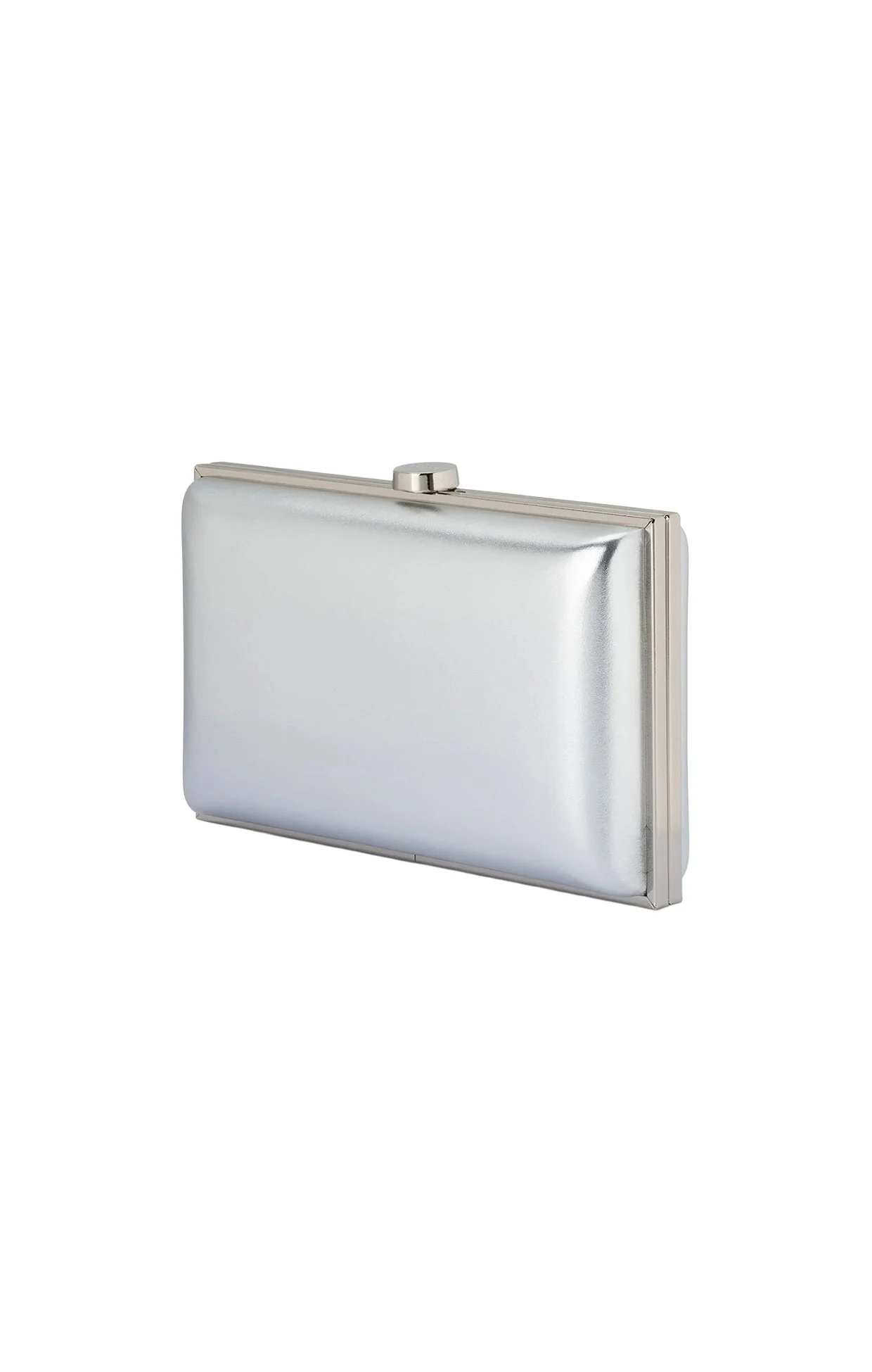 LUCY METALLIC CLUTCH BAG IN SILVER - Image 2