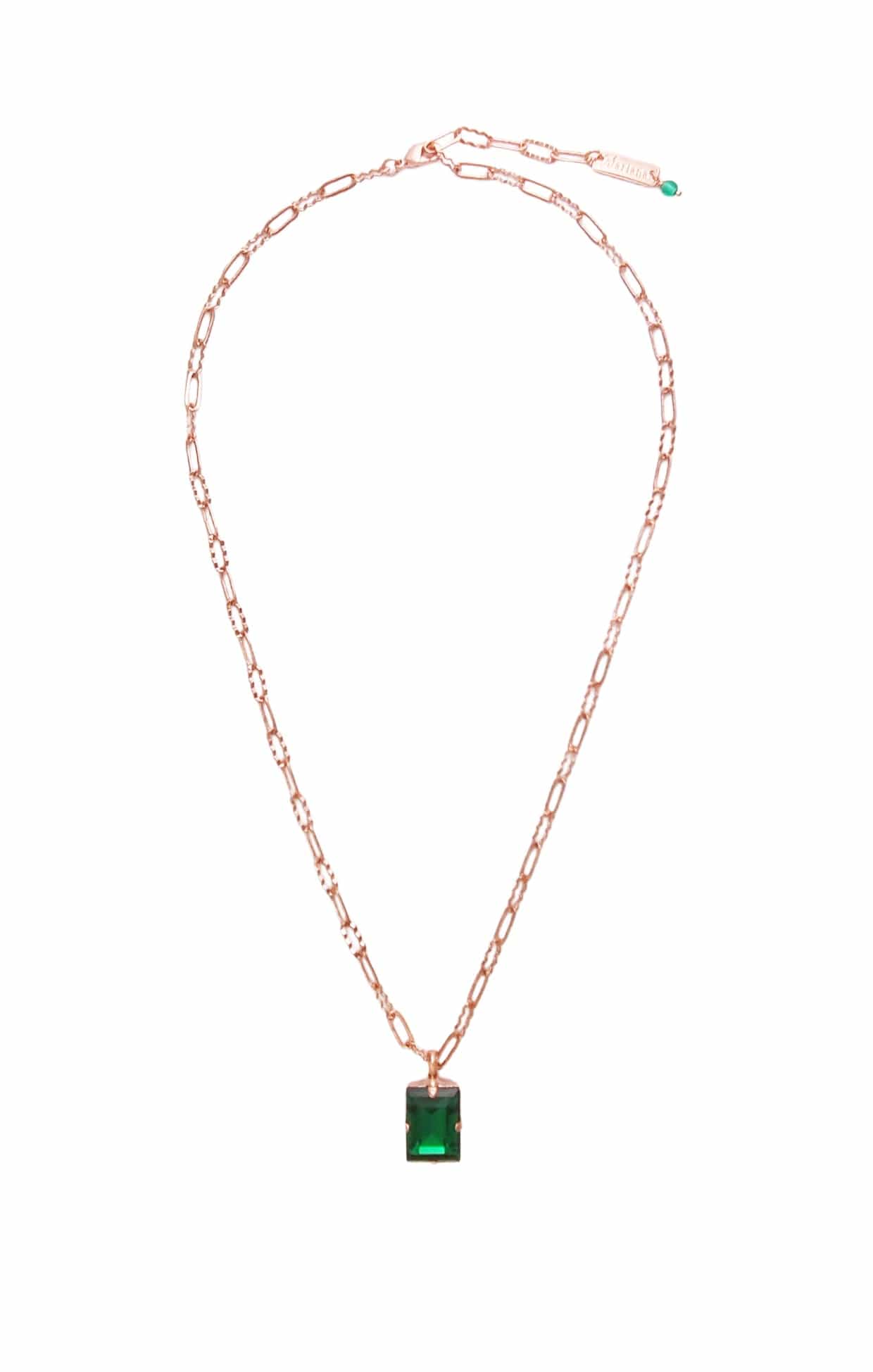 LYON NECKLACE IN EMERALD ENVY