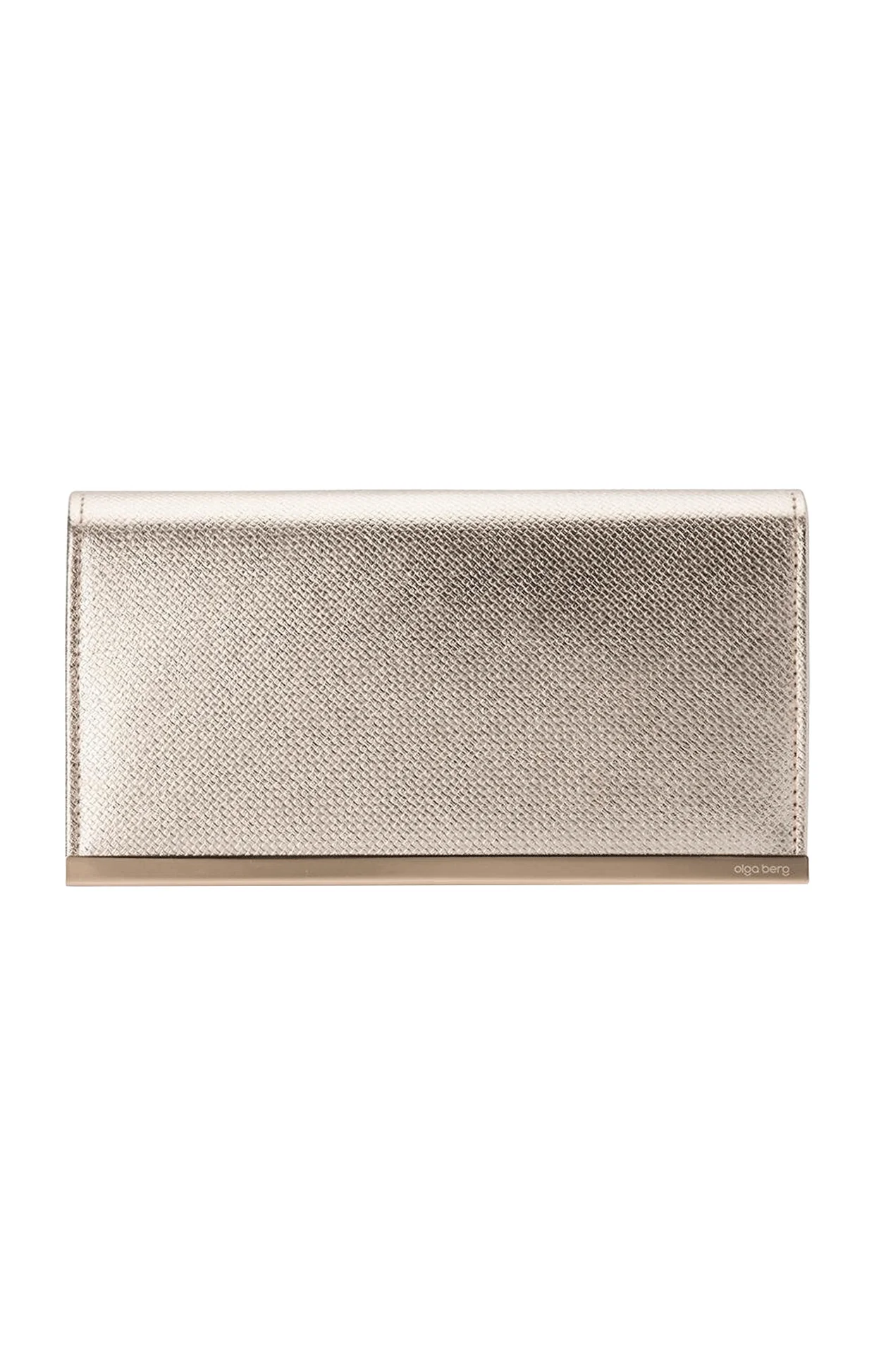 MADDIE FOLDOVER CLUTCH IN GOLD