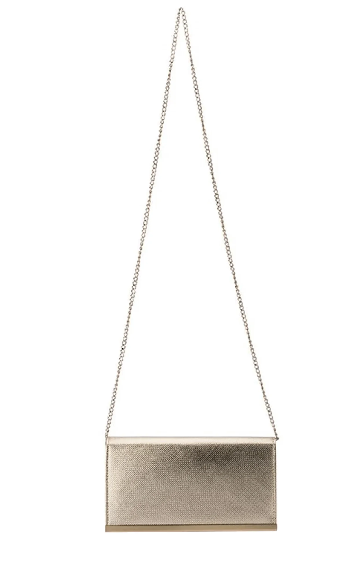 MADDIE FOLDOVER CLUTCH IN GOLD - Image 2