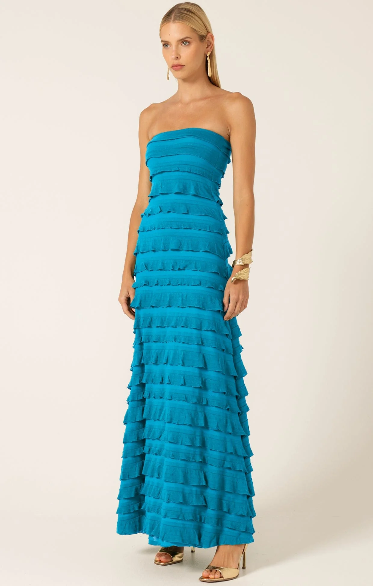 MADDISON DRESS IN AQUA BLUE - Image 7