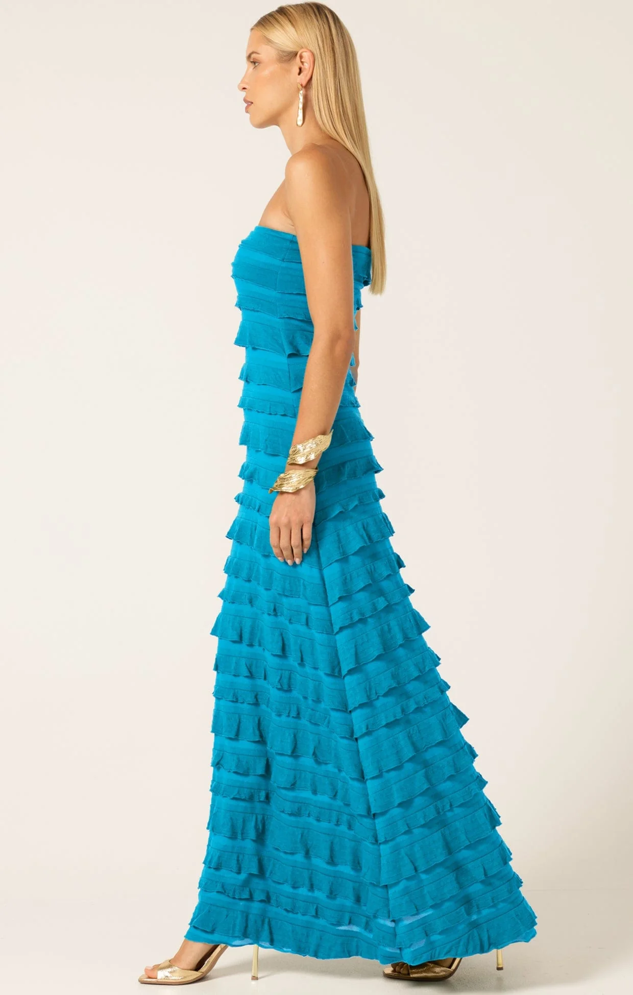 MADDISON DRESS IN AQUA BLUE - Image 8