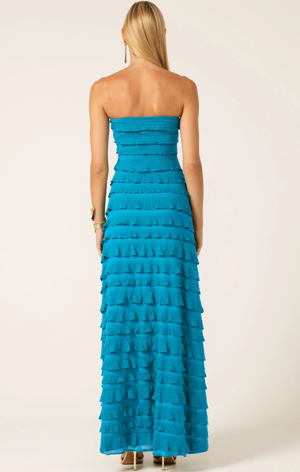 MADDISON DRESS IN AQUA BLUE - Image 9