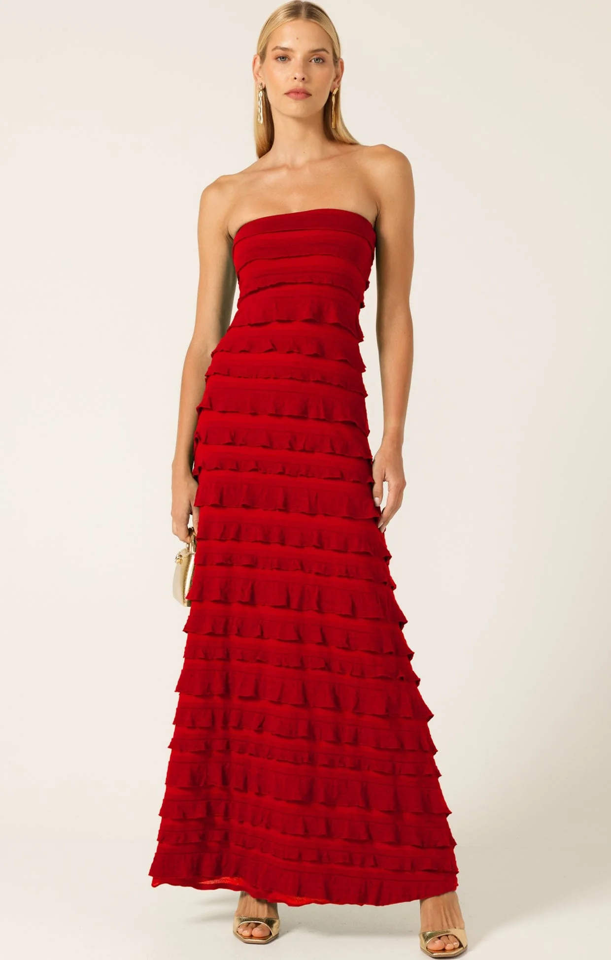 MADDISON DRESS IN CHERRY