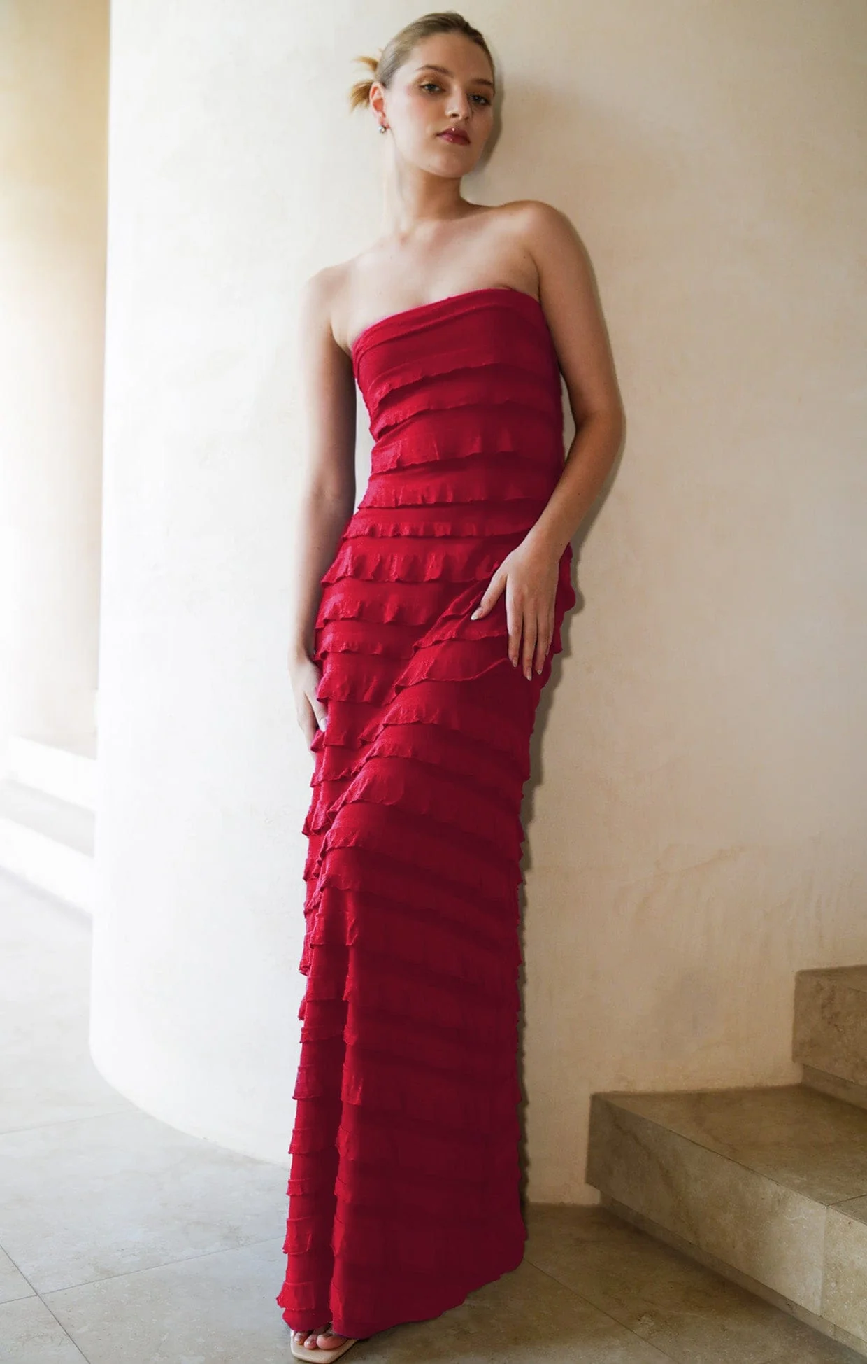 MADDISON DRESS IN CHERRY - Image 4