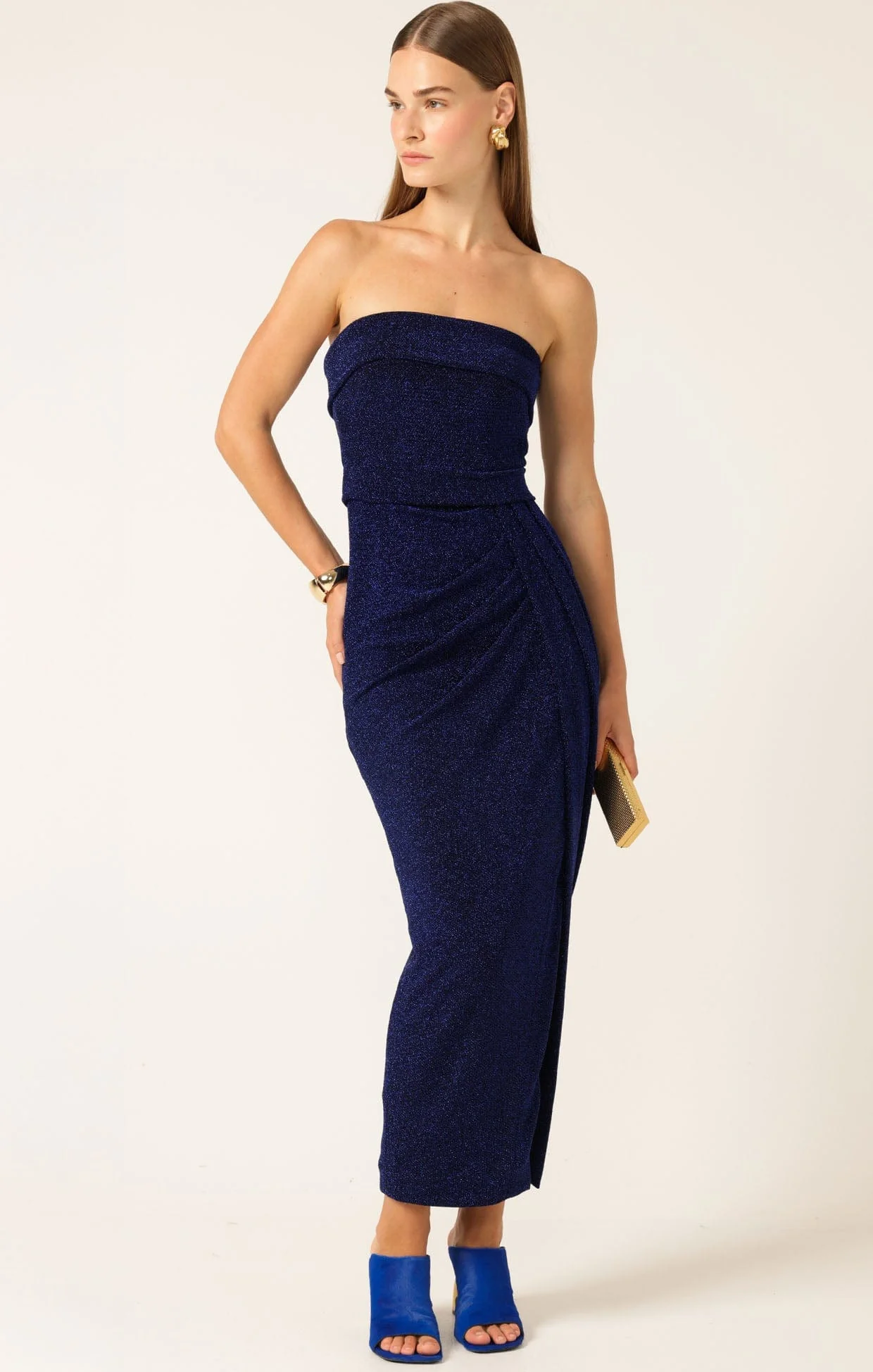 MERLE STRAPLESS MAXI DRESS SAPPHIRE - Image 2