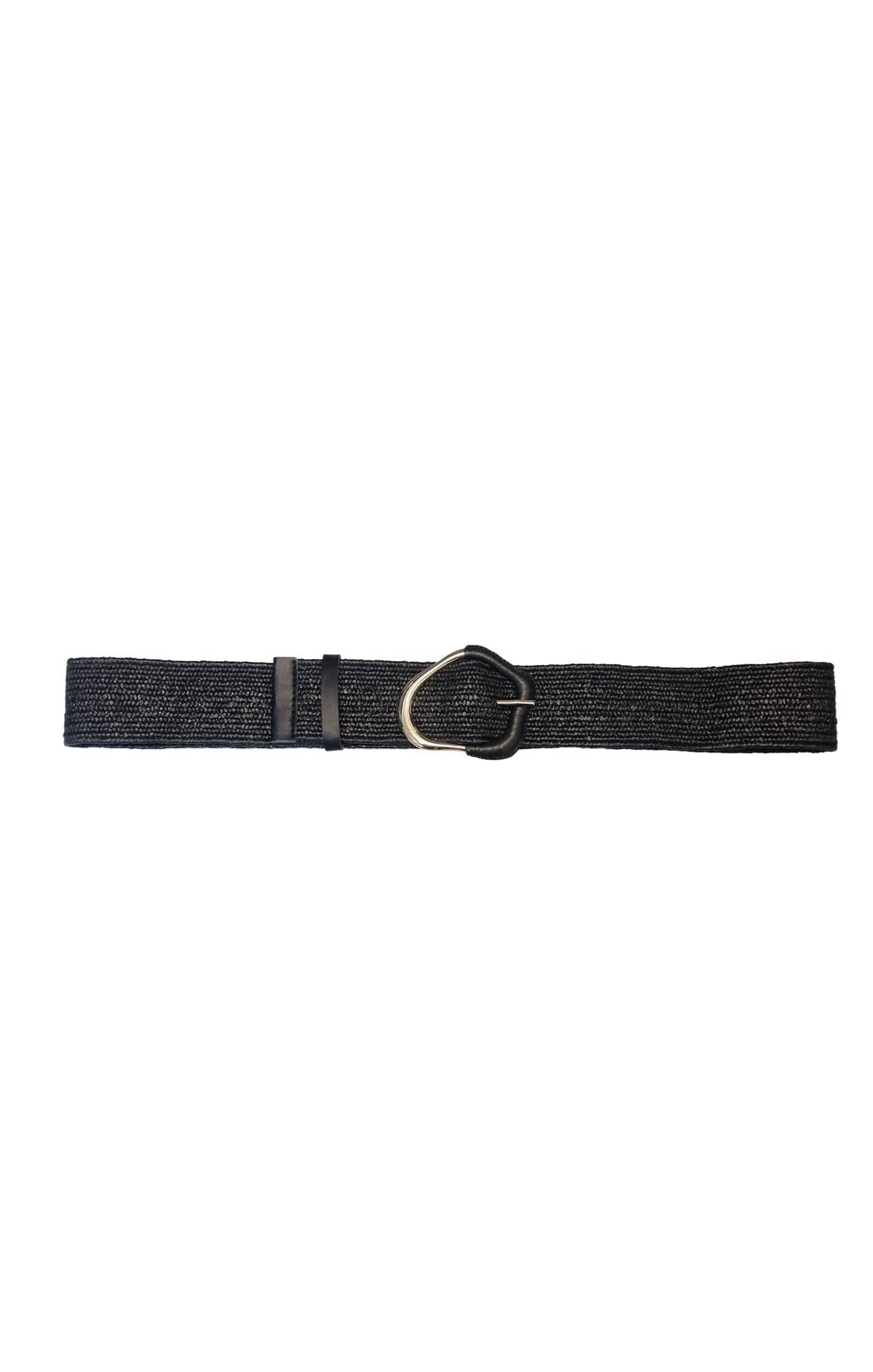 MIRA STRETCH BELT IN BLACK