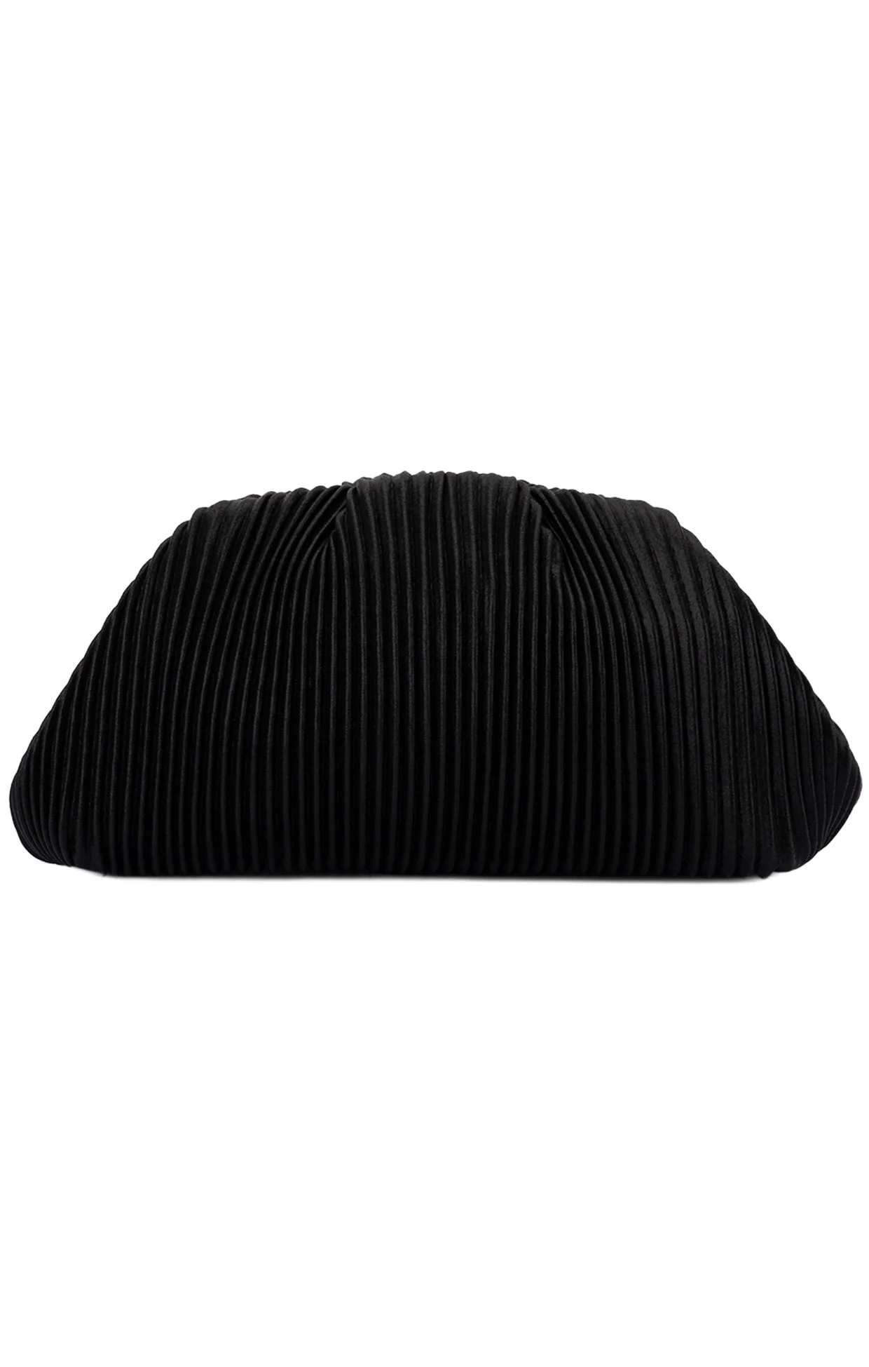 NAOMI PLEATED CLUTCH BAG IN BLACK