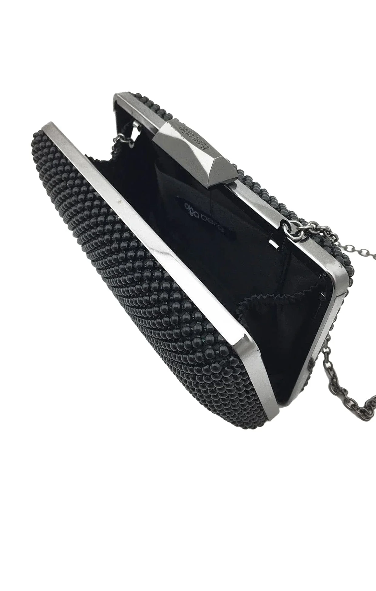 NATASHA BALL MESH CLUTCH IN BLACK - Image 4