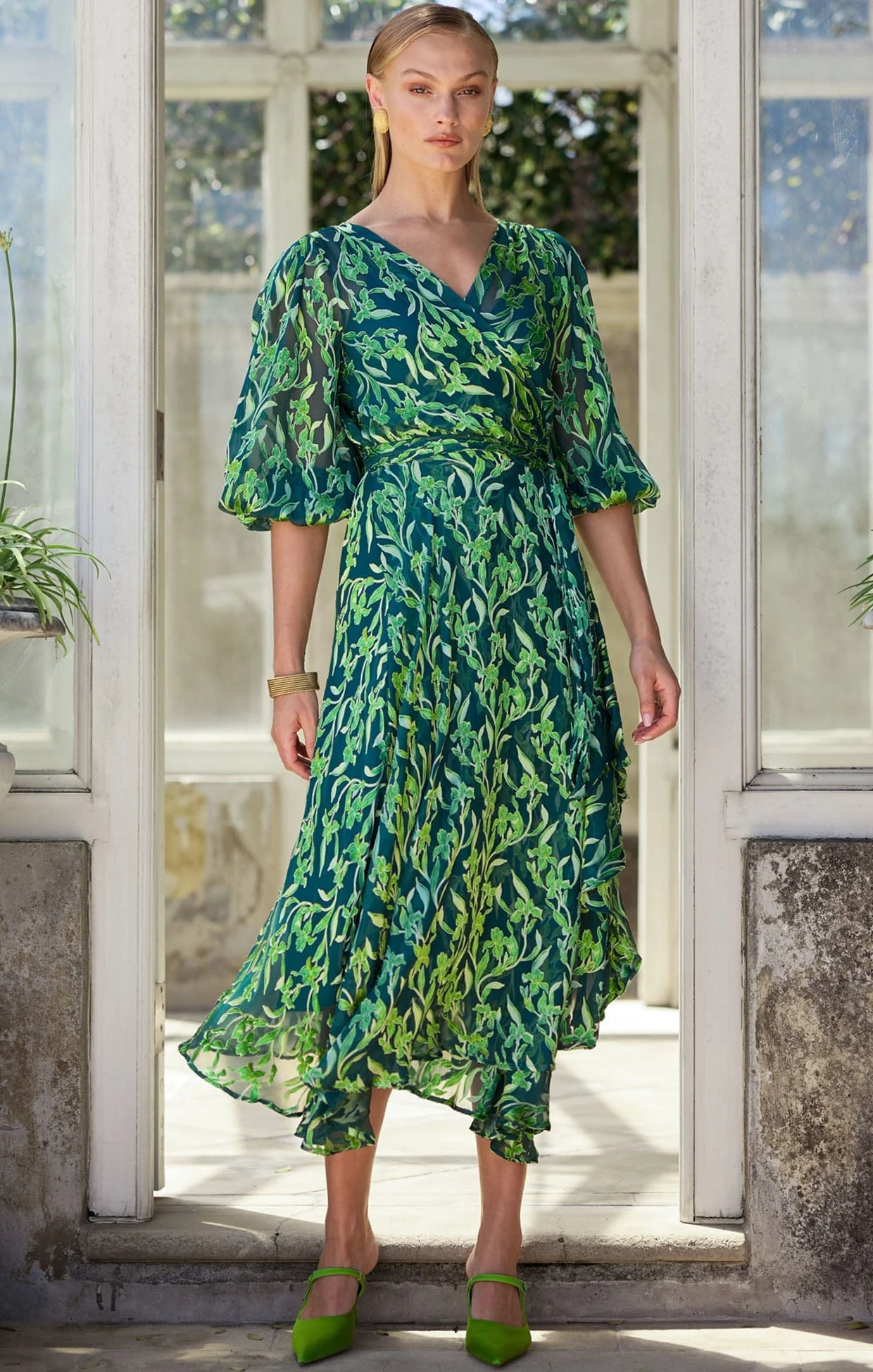 ORCHID WRAP DRESS - Image 3