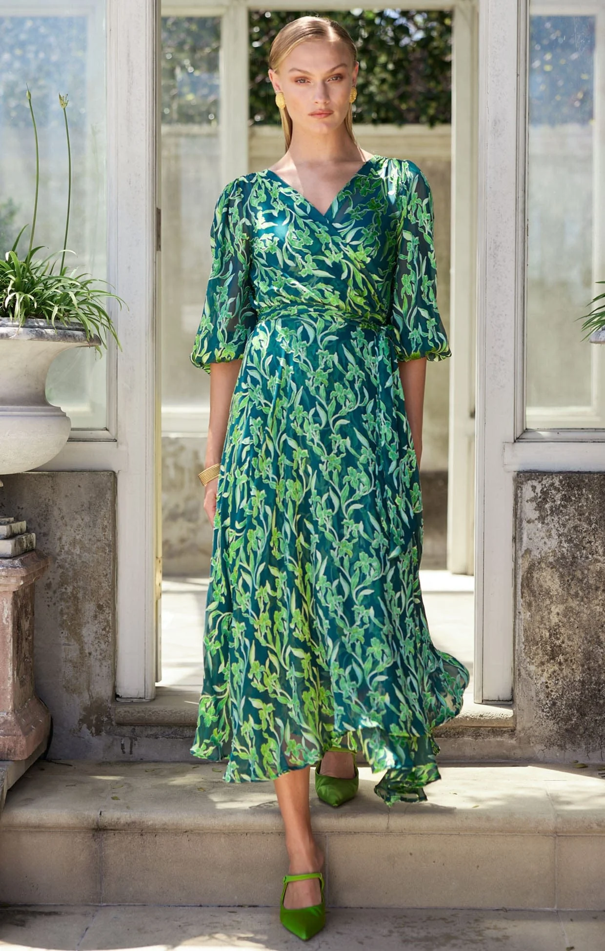 ORCHID WRAP DRESS - Image 4