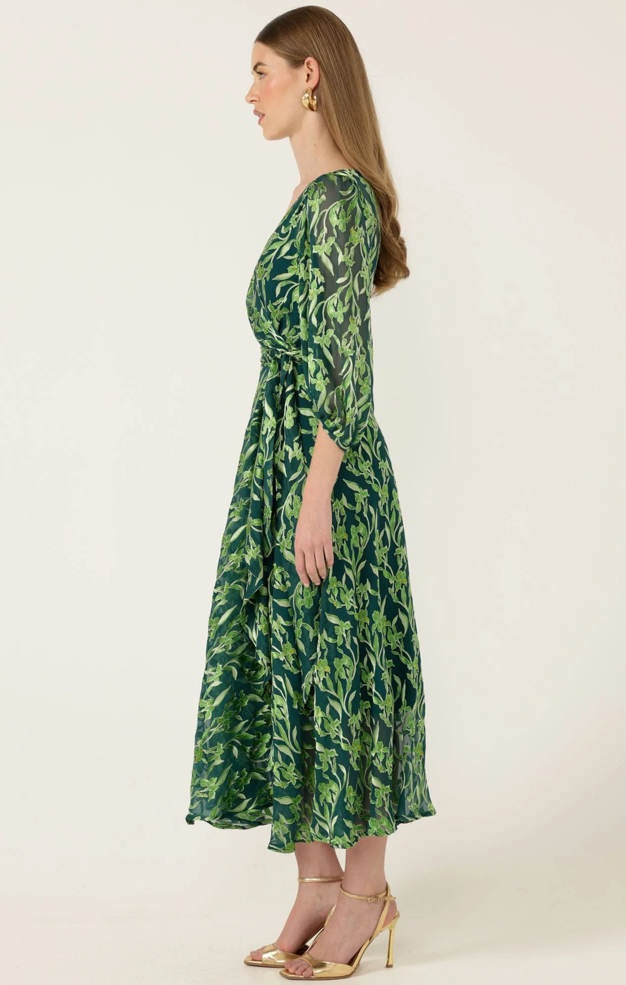 ORCHID WRAP DRESS - Image 6