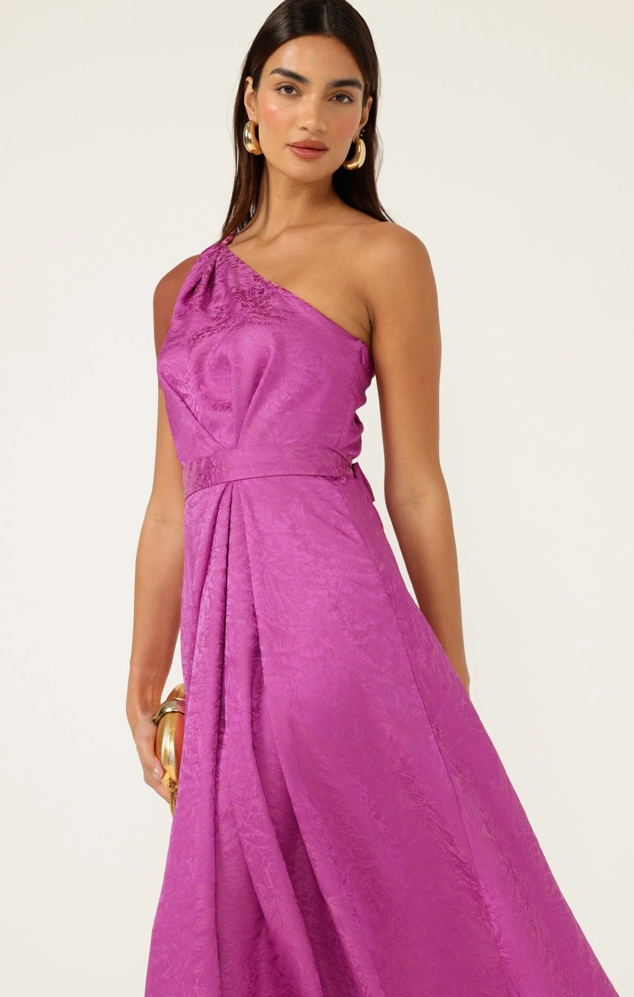 ORLEANS ONE SHOULDER MIDI DRESS - Image 6