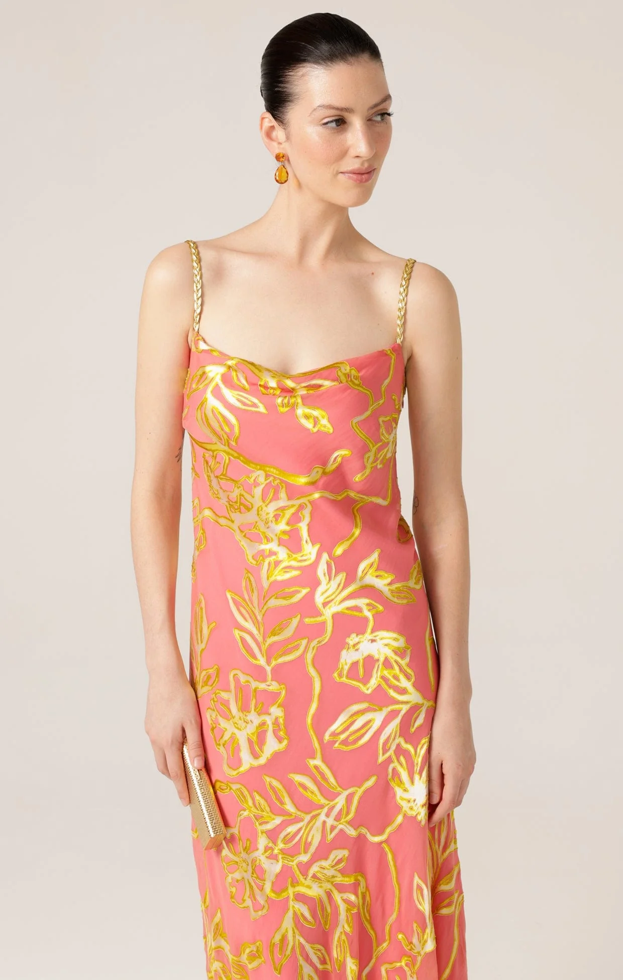 PEACH PHEASANT DRESS - Image 2