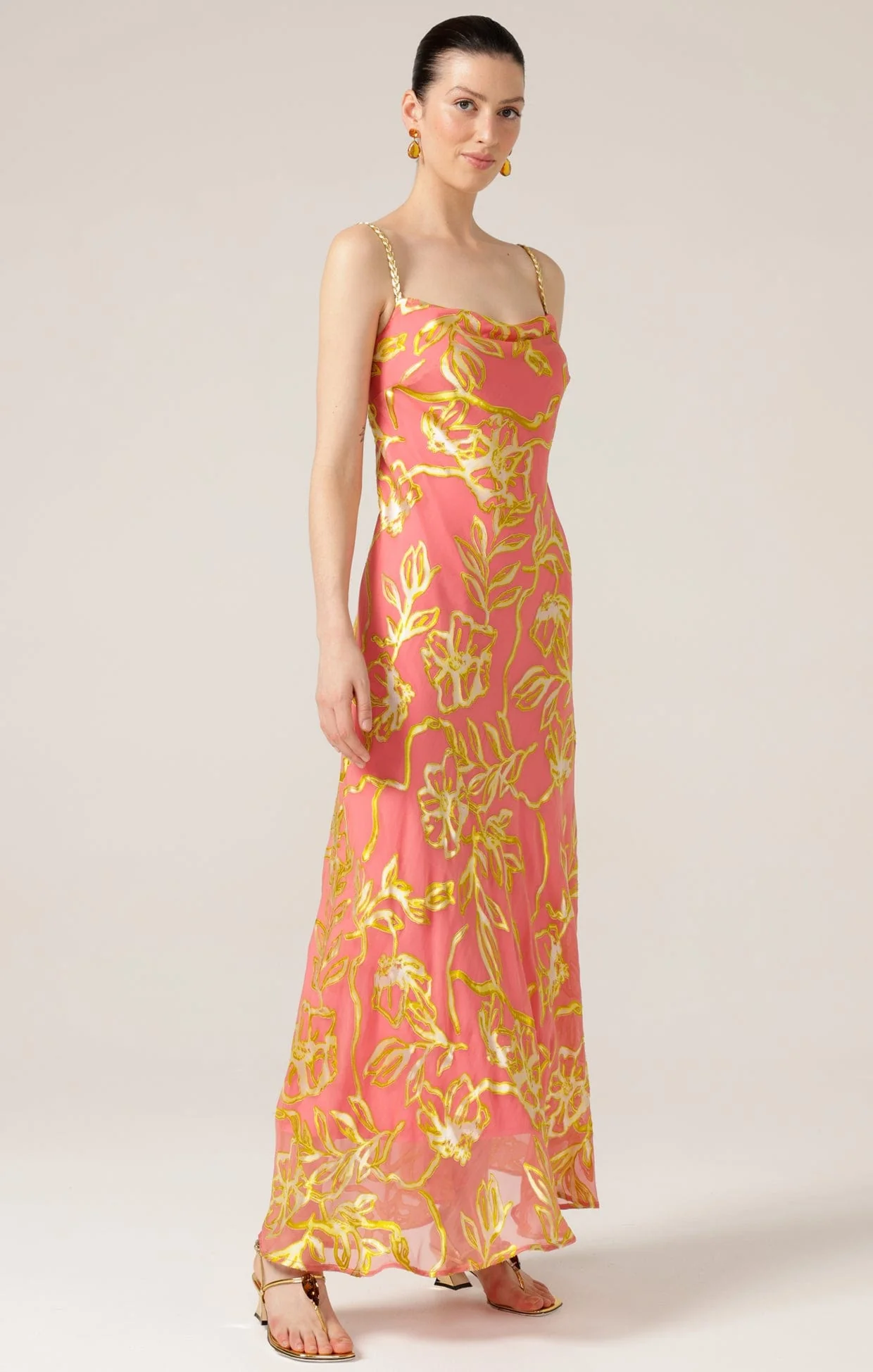 PEACH PHEASANT DRESS - Image 5
