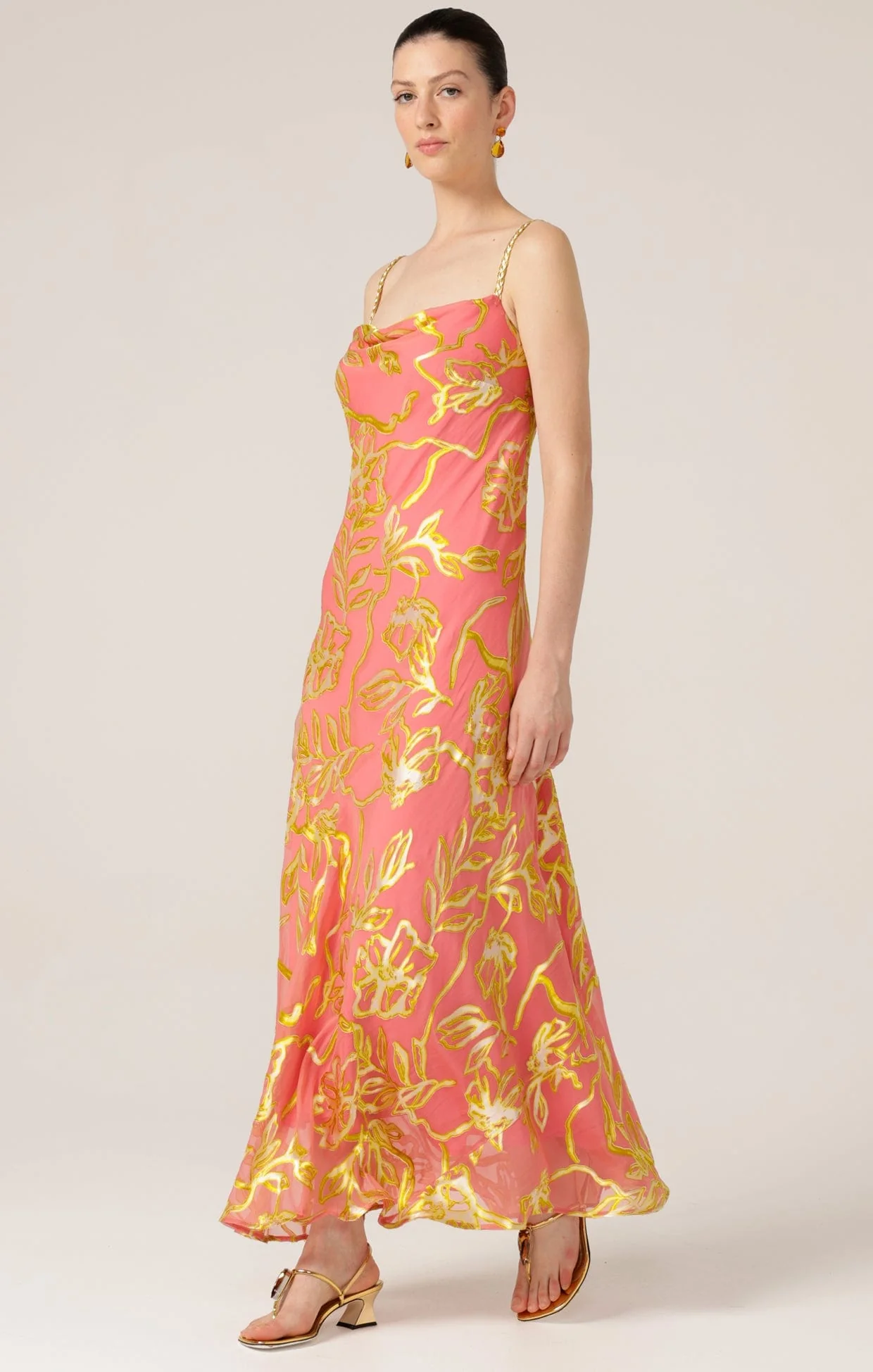 PEACH PHEASANT DRESS - Image 6
