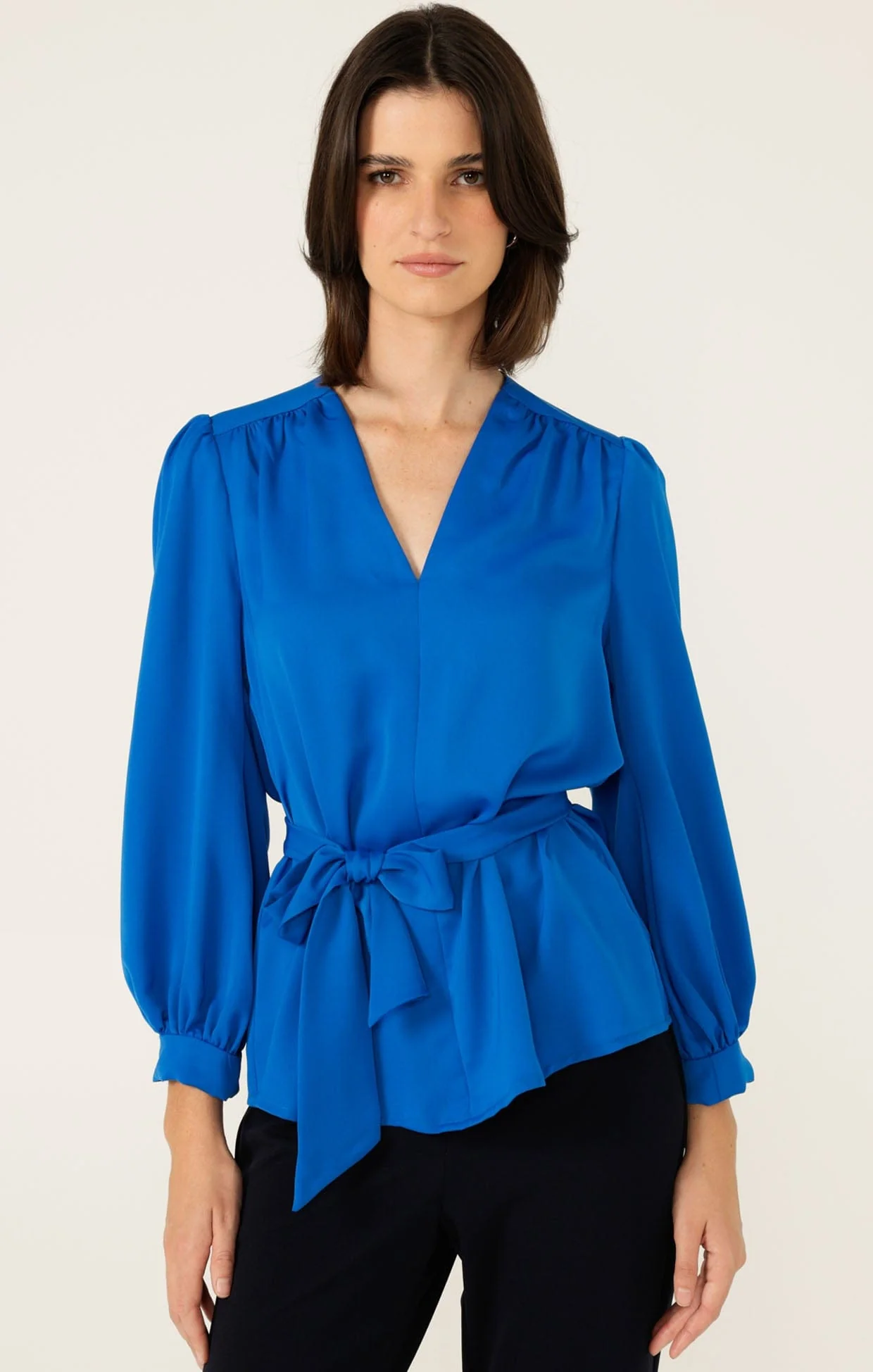 PRUDENCE BLOUSE IN CERULEAN - Image 5