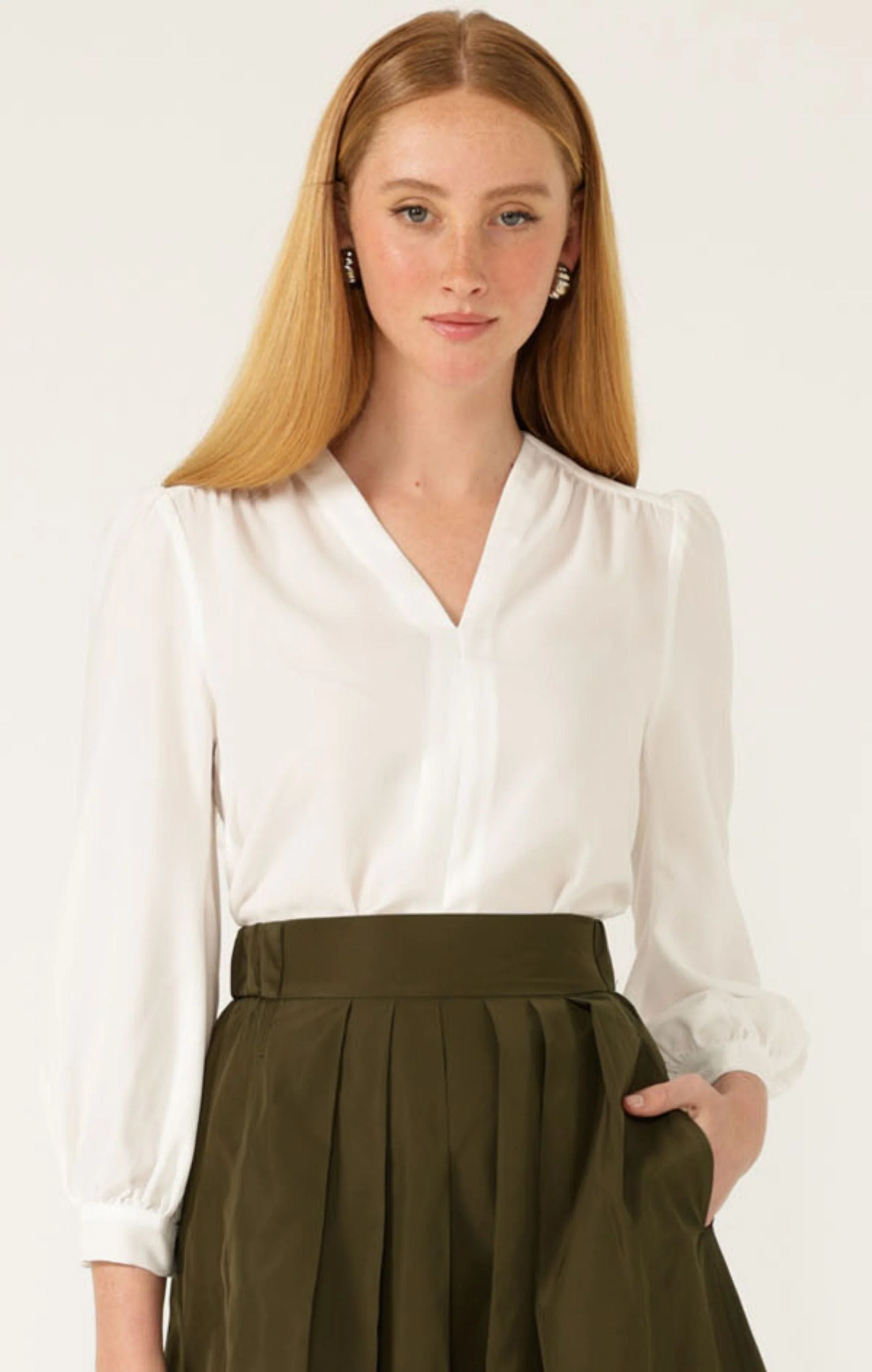 PRUDENCE BLOUSE IN IVORY - Image 8