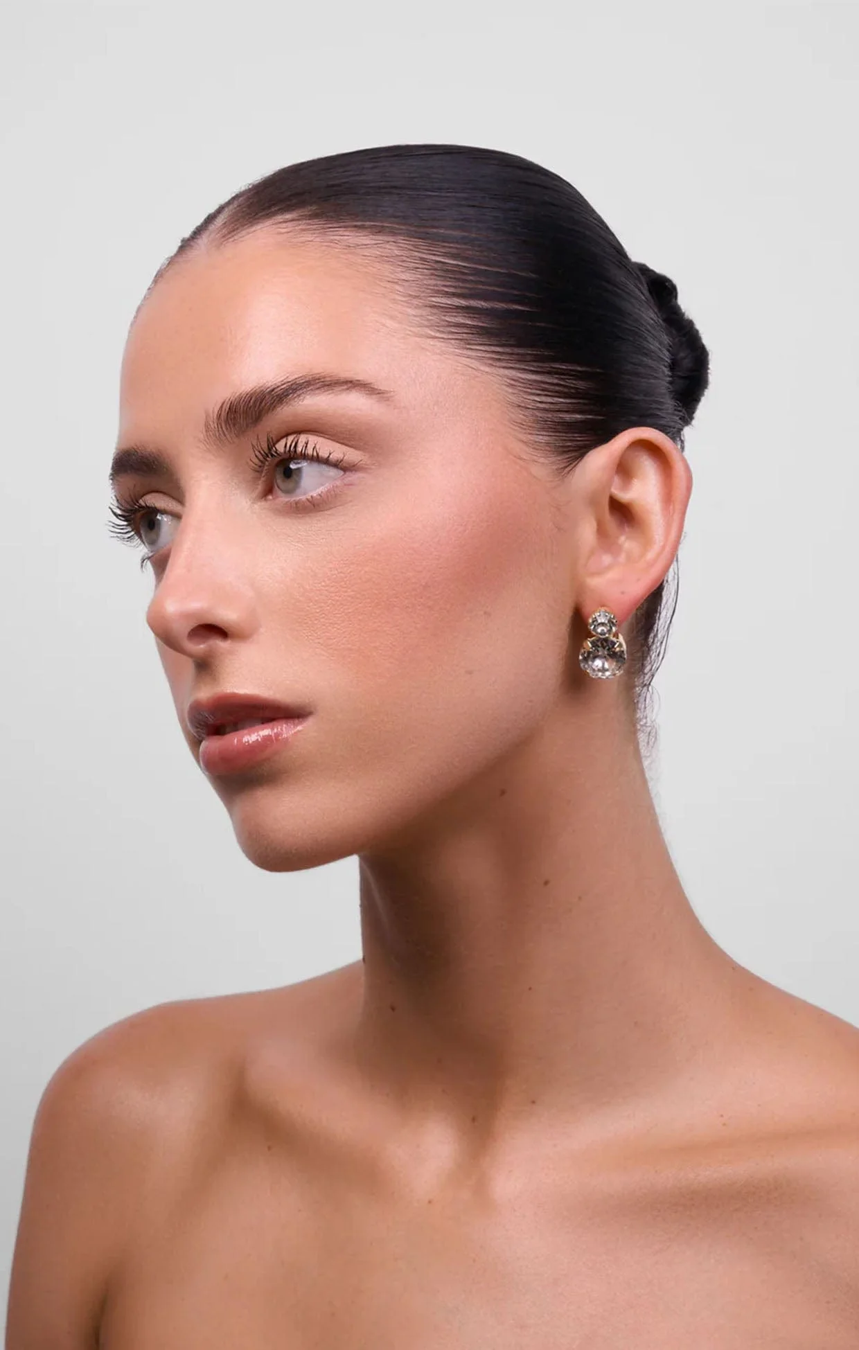 ROYAL CRYSTAL EARRING IN CZ - Image 2