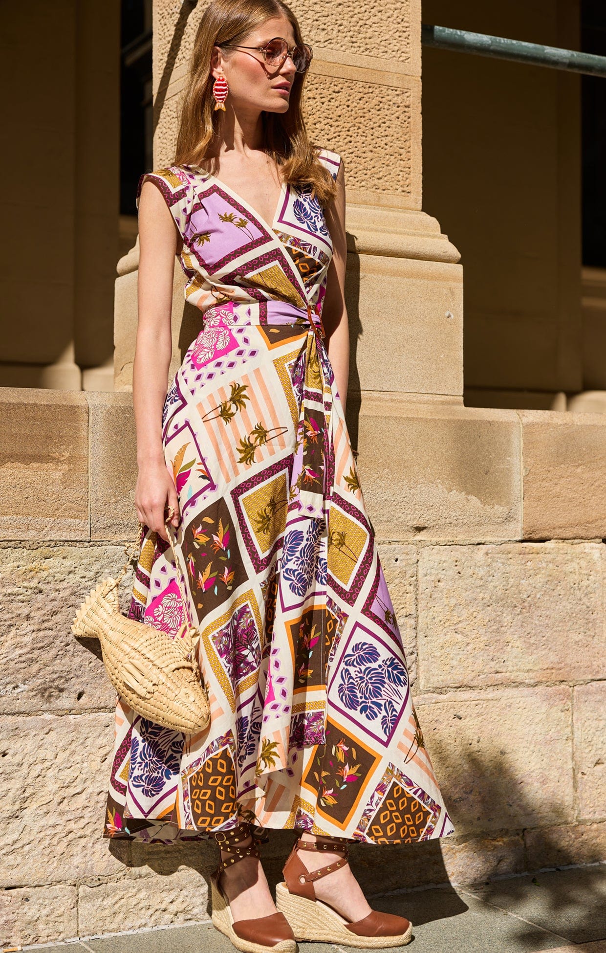 SUNSET CHASE WRAP DRESS - Image 2
